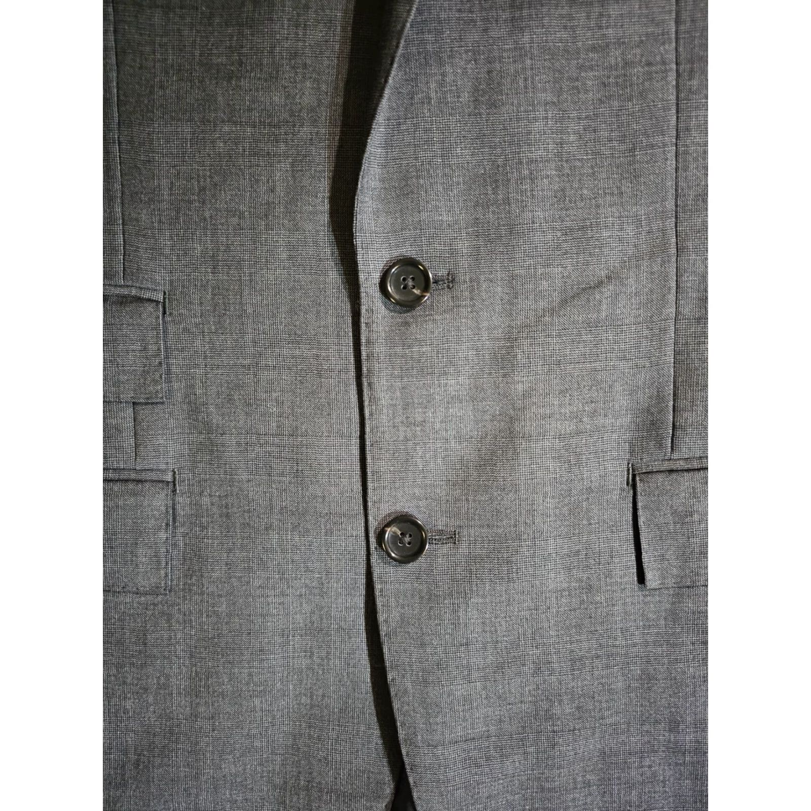 J.Crew J. Crew Blazer Ludlow Single-Breasted Two-Button Notch Lapel 38R Gray Wool Merino 100% Loro Piana Super 150s Classic Mens Shirt? Size 38R - 3 Thumbnail