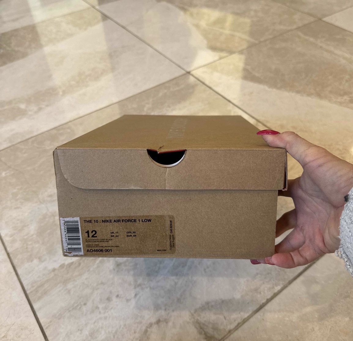 Nike × Off-White Off White x Nike Air Force 1 Low 'Black' Size US 12 / EU 45 - 7 Thumbnail