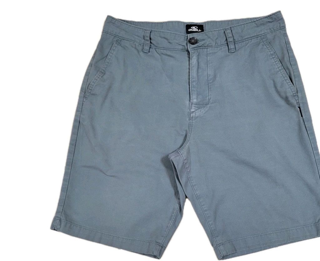 O'Neill O'NEILL Men's Flat Front Slash Pockets Zip-Fly Gray Shorts Size US 32 / EU 48 - 4 Thumbnail
