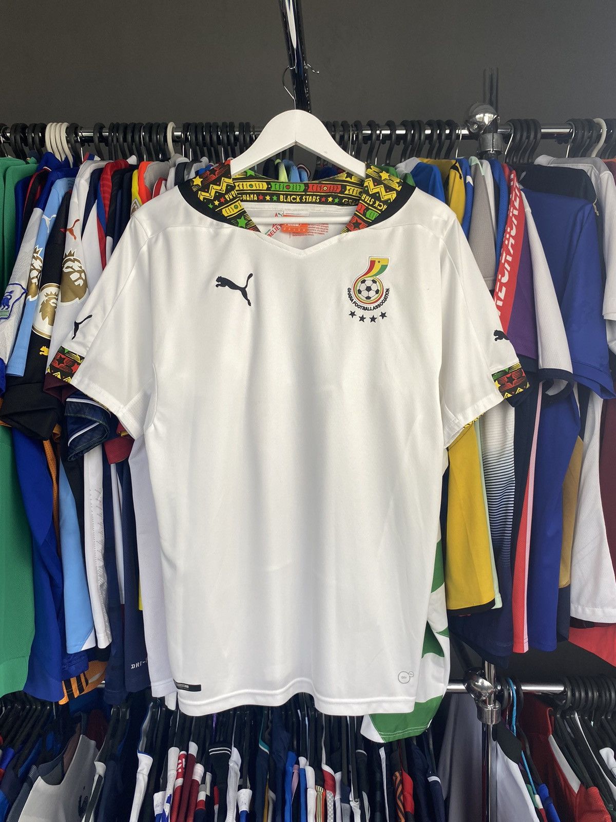 2014/16 PUMA GHANA HOME SOCCER FOOTBALL JERSEY SHIRT