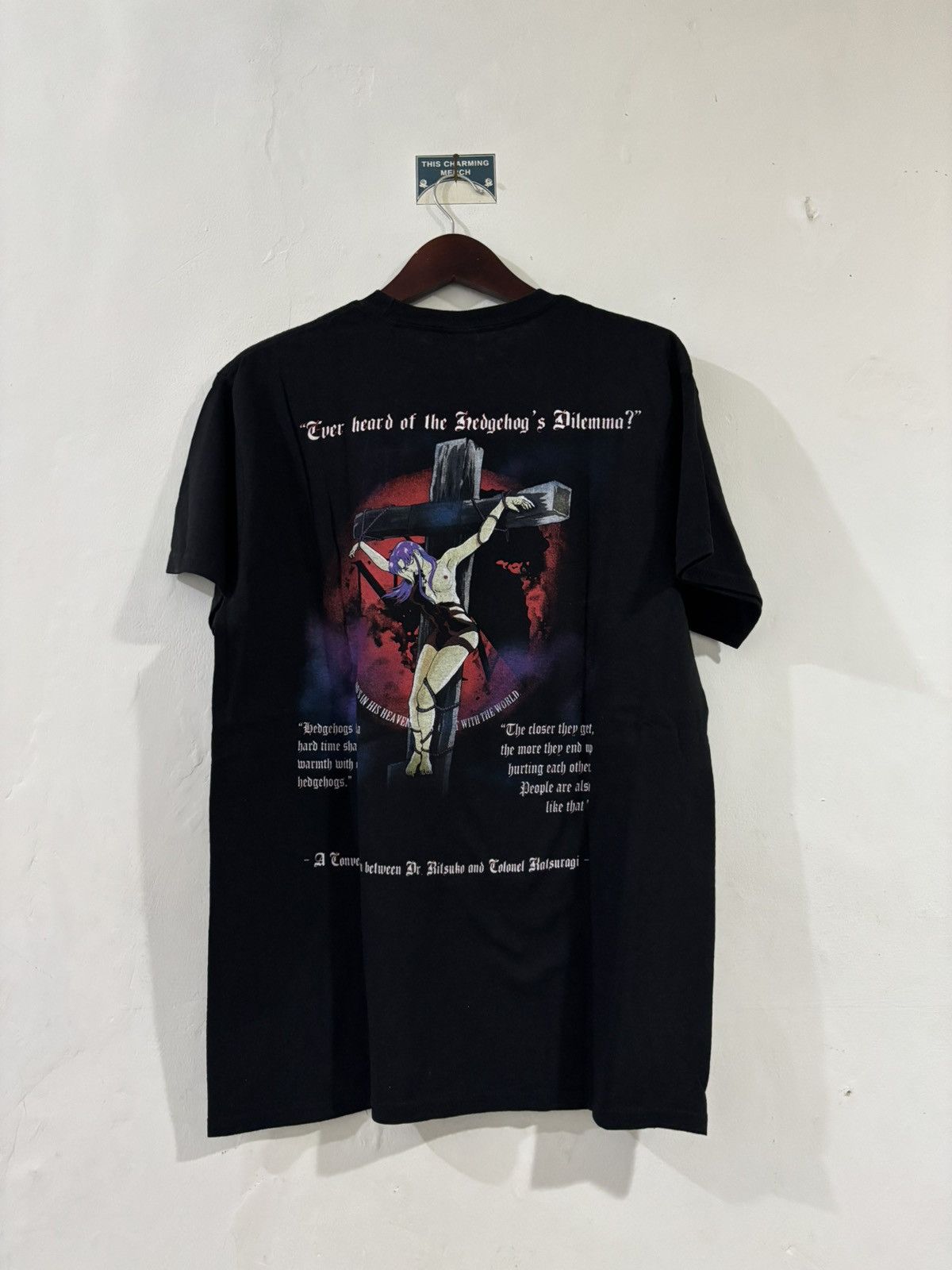 Anime × Japanese Brand EVANGELION SHIRT - MISATO KATSURAGI BOOTLEG Size US L / EU 52-54 / 3 - 4 Thumbnail