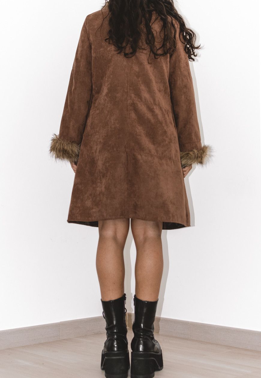 Vintage Vintage Y2k Faux fur Trim Penny lane Jacket Size XXL / US 16-18 / IT 52-54 - 3 Thumbnail