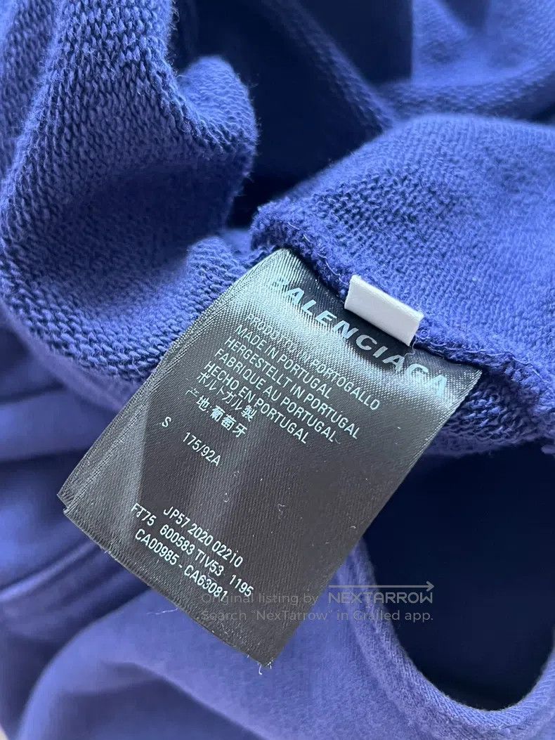 Balenciaga Balenciaga Original Wave Hoodie Size US S / EU 44-46 / 1 - 3 Thumbnail