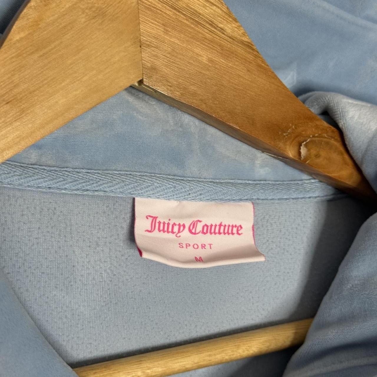Juicy Couture Juicy Couture blue velour zip up hoodie Size M Size M / US 6-8 / IT 42-44 - 5 Thumbnail