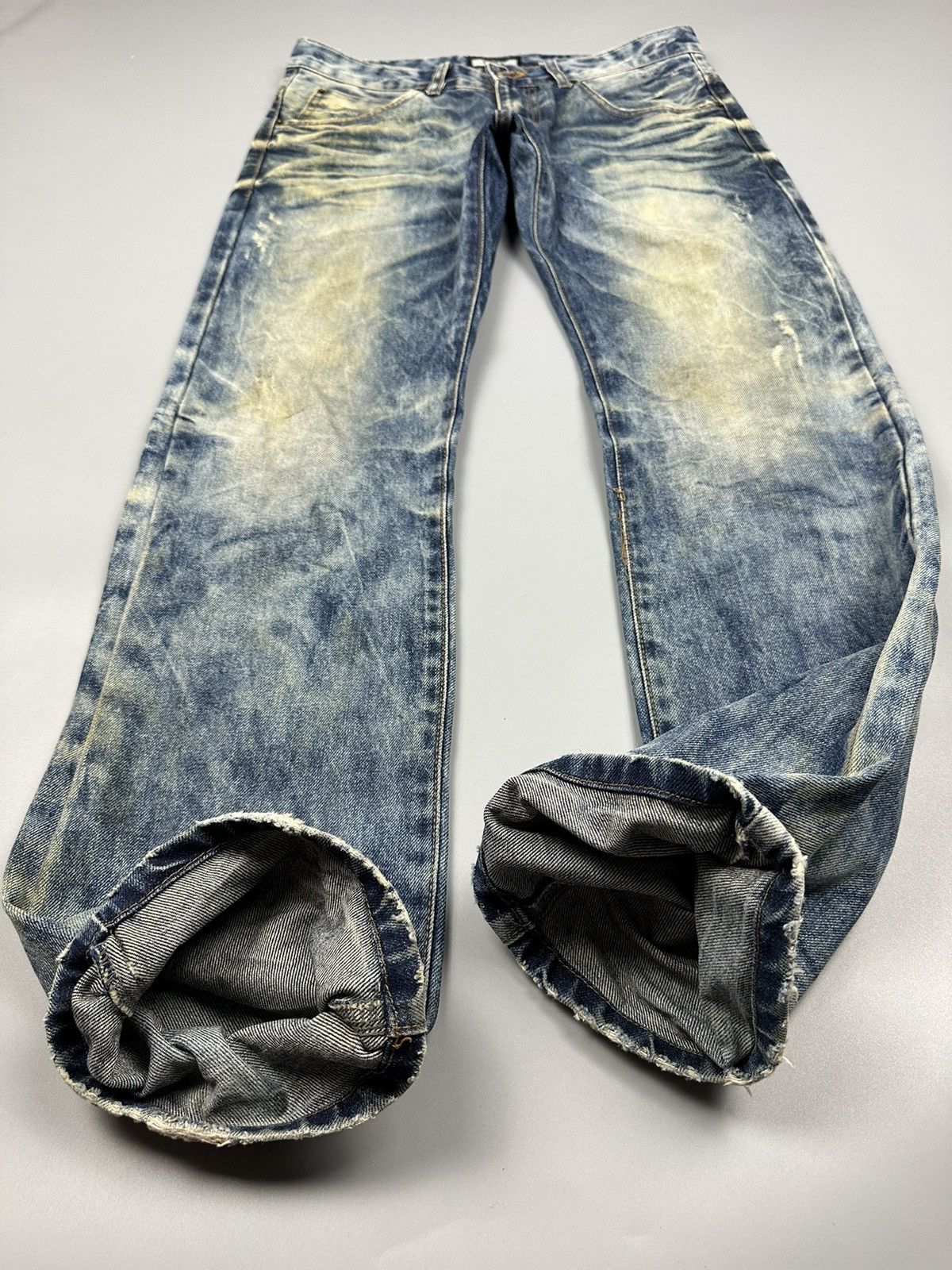 Japanese Brand Vintage Distressed DPSR Acid Washed Denim Size US 33 - 8 Thumbnail