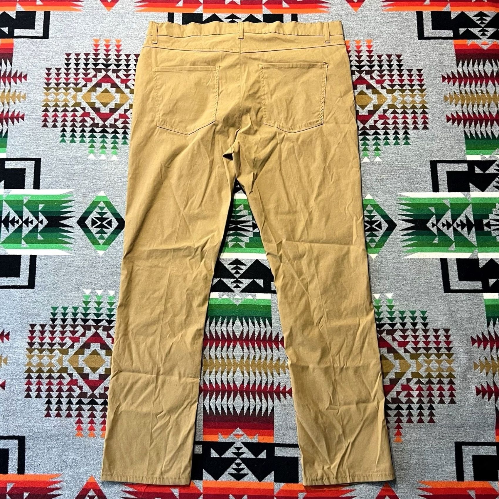 Vintage Desert Dunes Golf Pants Mens 38x32 Brown Stretch Performance B9 Size US 38 / EU 54 - 2 Thumbnail