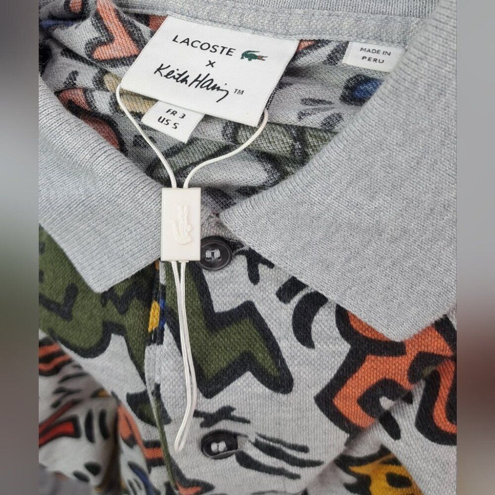 Lacoste Lacoste x Keith Haring Men's Polo Shirt All Over Print Arti Size US S / EU 44-46 / 1 - 3 Thumbnail
