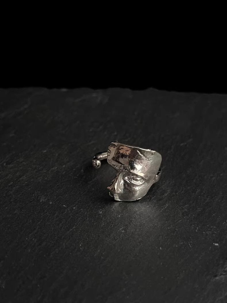 VIBE Chrome Human Silver Ring Vintage Rings🔥🔥🔥 Size ONE SIZE - 4 Thumbnail