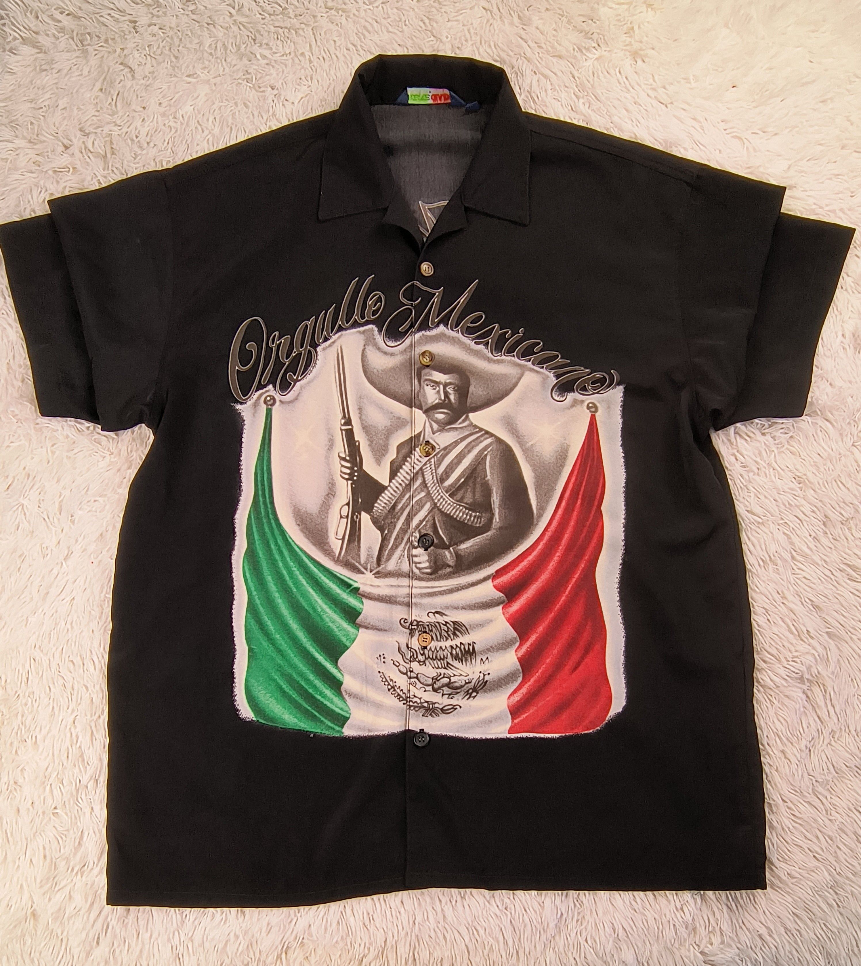 Mexican Threads Vintage Emiliano Zapata orgullo mexicano 90s button up shirt Size US XL / EU 56 / 4 - 2 Thumbnail