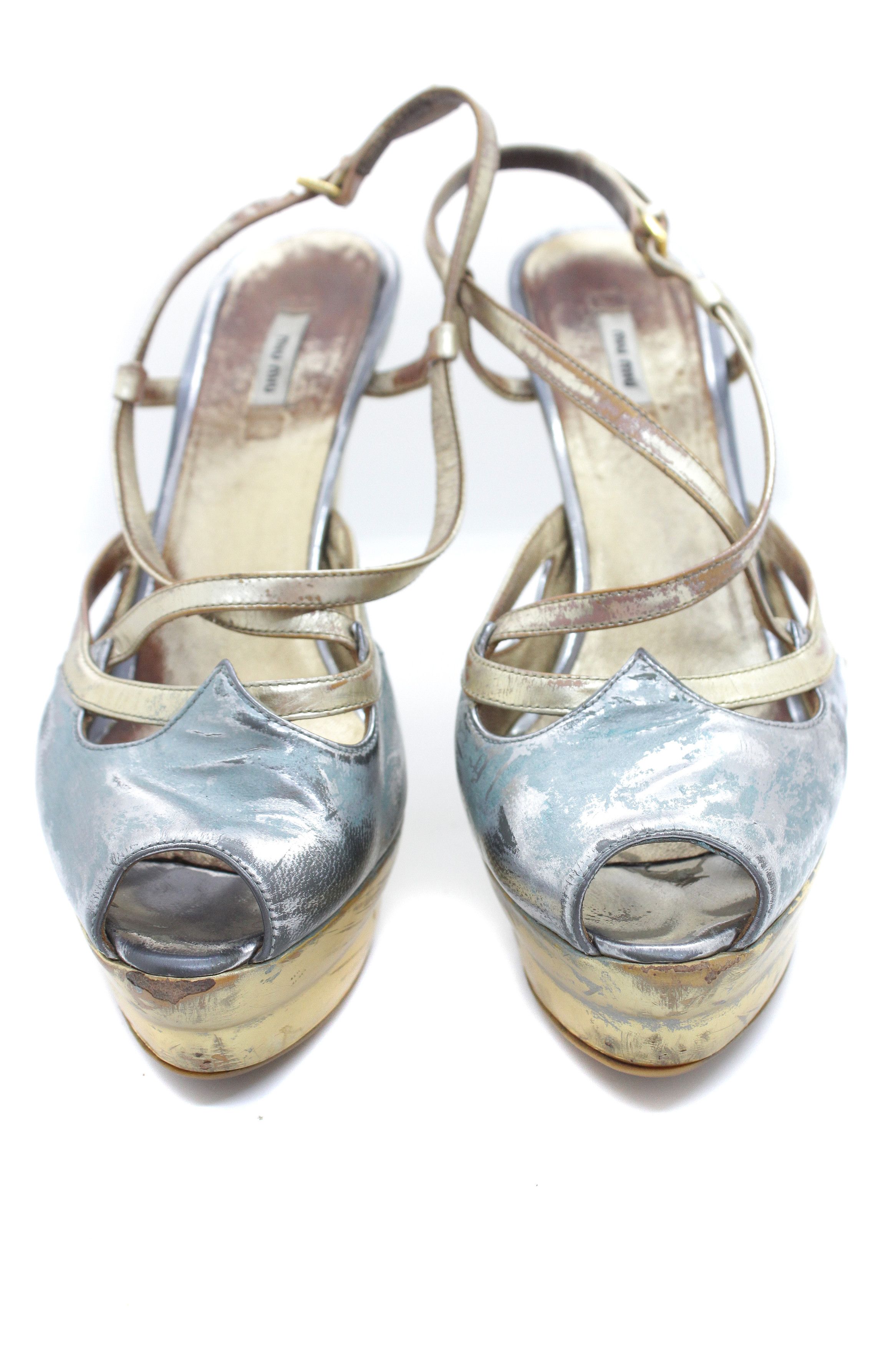 Miu Miu 00S Painter Heels Vintage Size US 5 / IT 35 - 4 Thumbnail