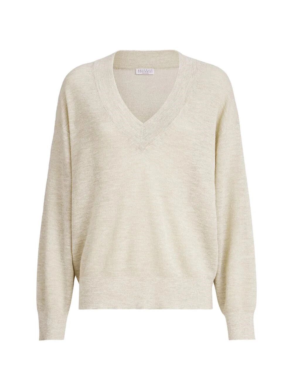 Brunello Cucinelli Linen Sweater Size XL / US 12-14 / IT 48-50 - 1 Thumbnail