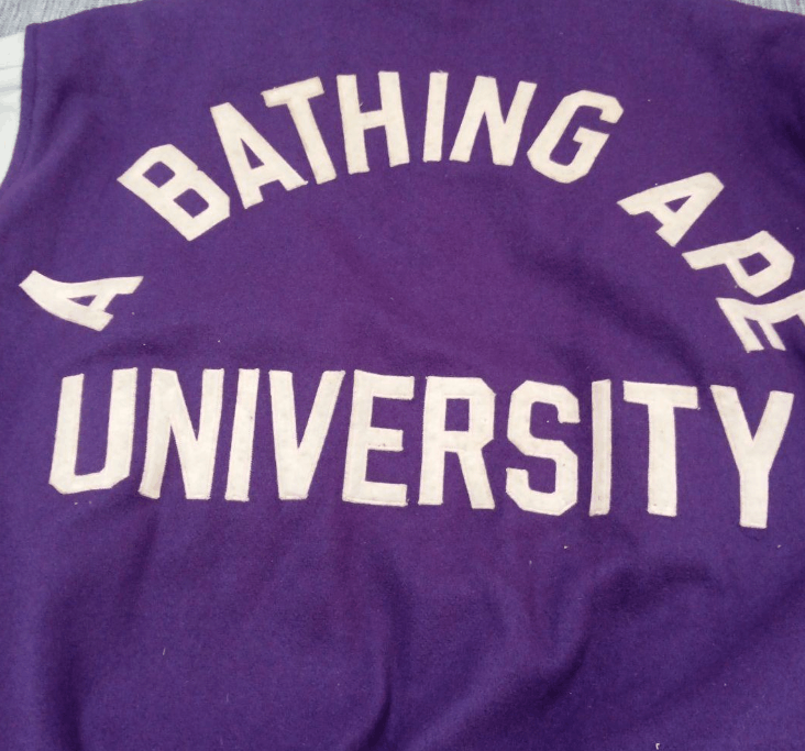Bape 1998s A BATHING APE “UNIVERSITY” stadium jacket Size US L / EU 52-54 / 3 - 3 Thumbnail