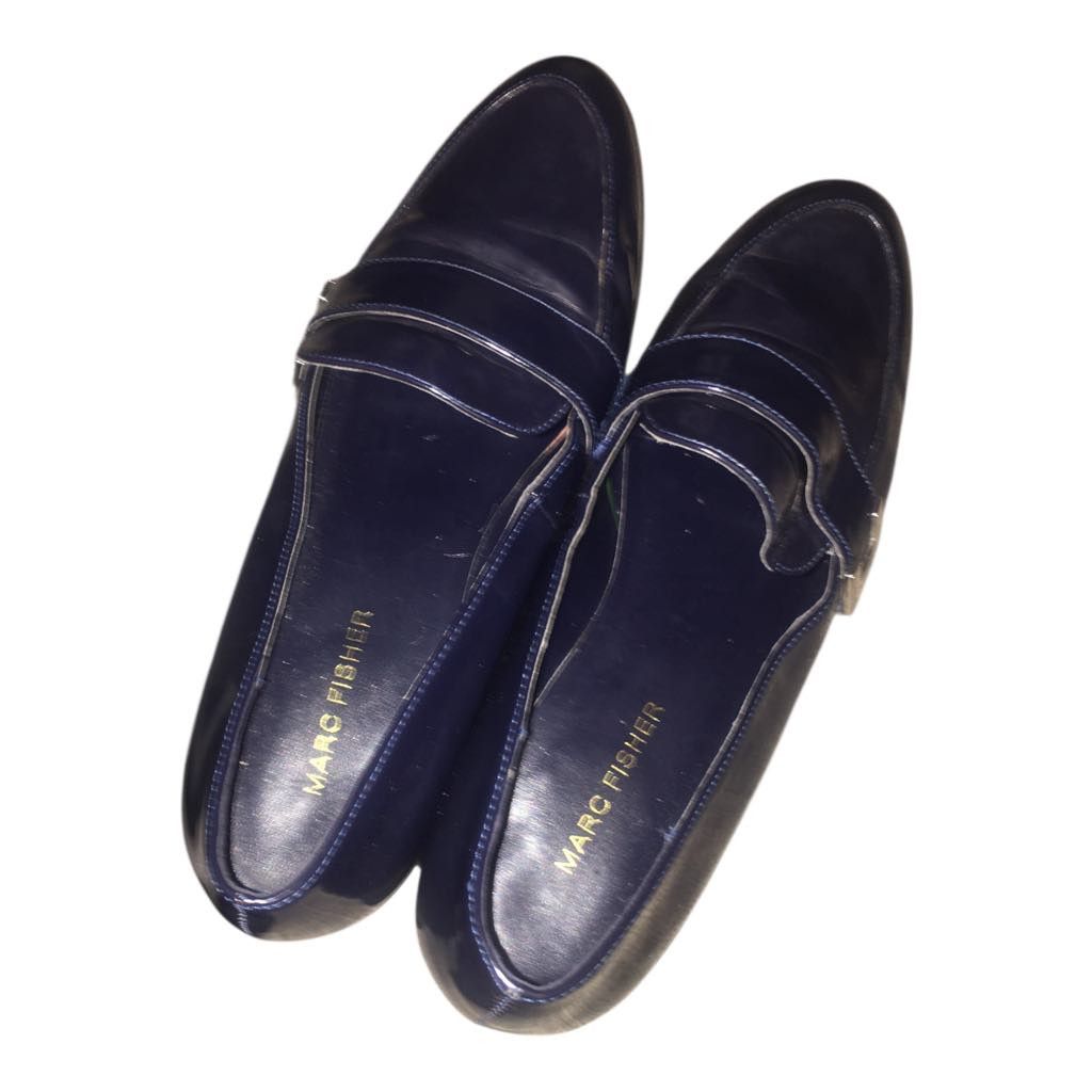 Marc Fisher VINTAGE Marc Fisher Leather Loafer Navy Blue Slip-On Shoe 7M Size US 7 / IT 37 - 5 Thumbnail