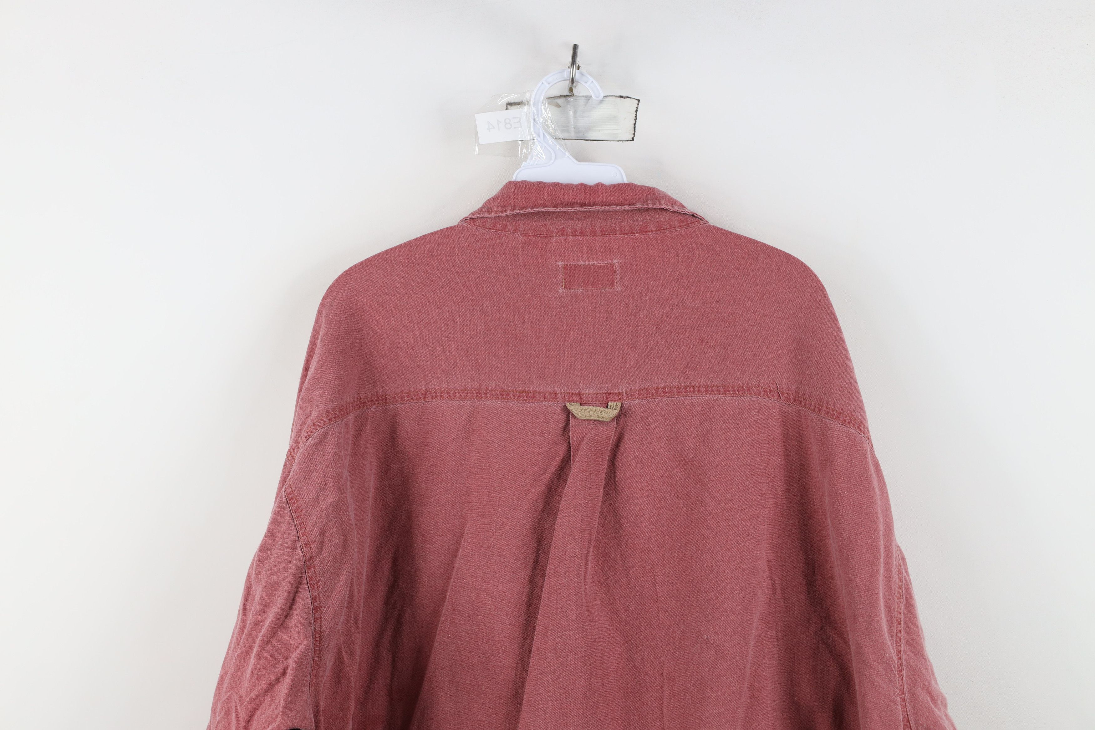 Vintage Vintage 90s Streetwear Baggy Double Pocket Button Shirt Red Size US XXL / EU 58 / 5 - 14 Thumbnail