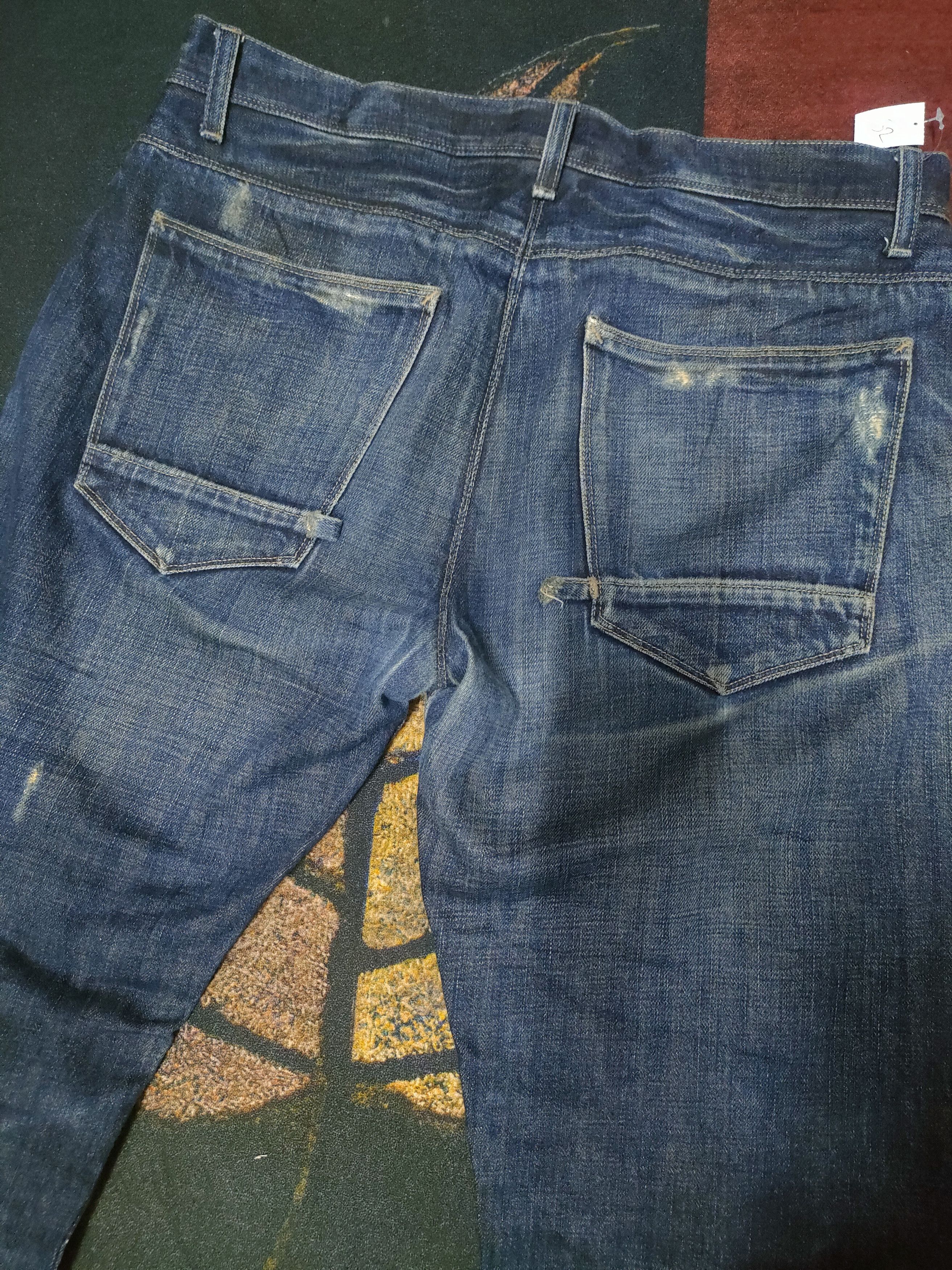 Rick Owens Owens'Slab MKD2804 Selvedge Jeans Size US 34 / EU 50 - 4 Thumbnail