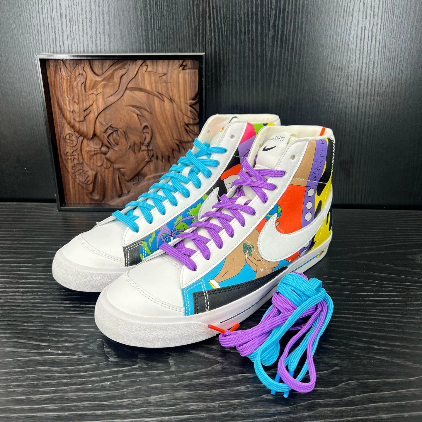 Diesel Black Gold Ruohan Wang x Blazer Graffiti (44.5) - New, No Box Size US 10.5 / EU 43-44 - 1 Thumbnail