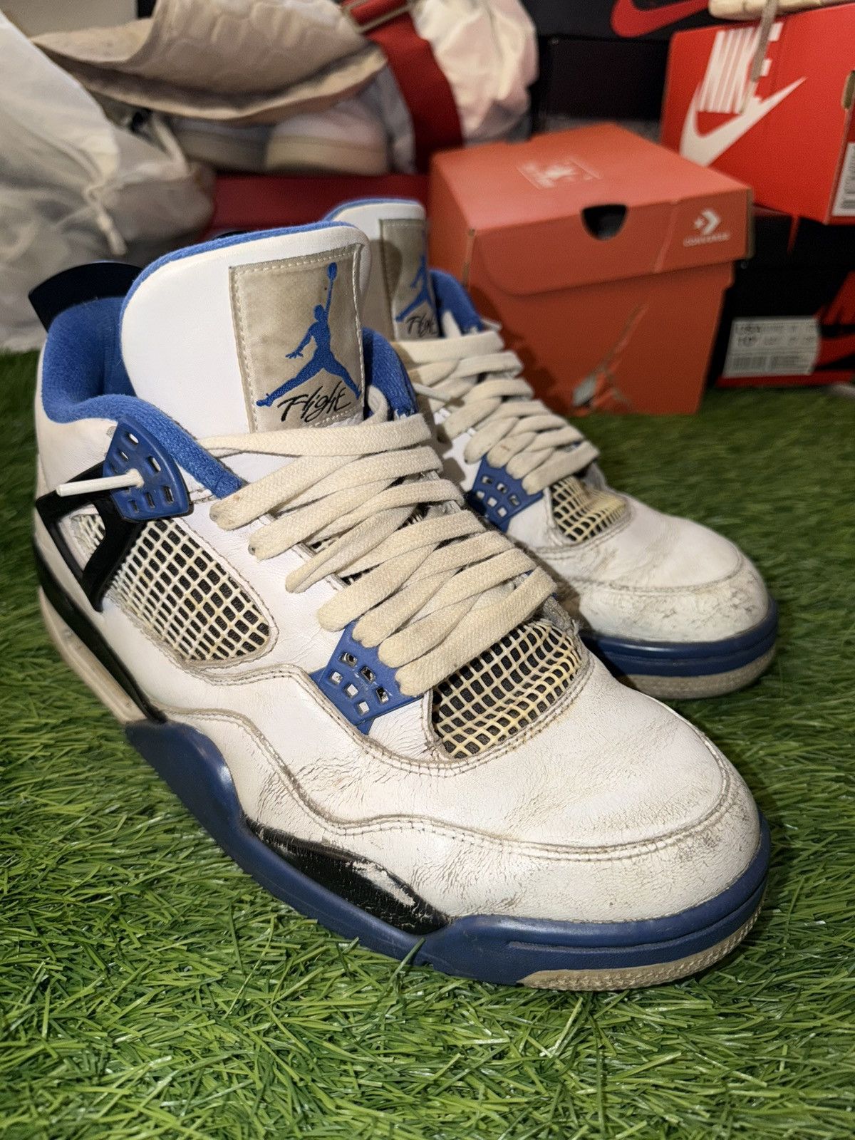 Jordan Brand Air Jordan 4 Retro 'Motorsports' Sneakers Size US 10.5 / EU 43-44 - 2 Thumbnail
