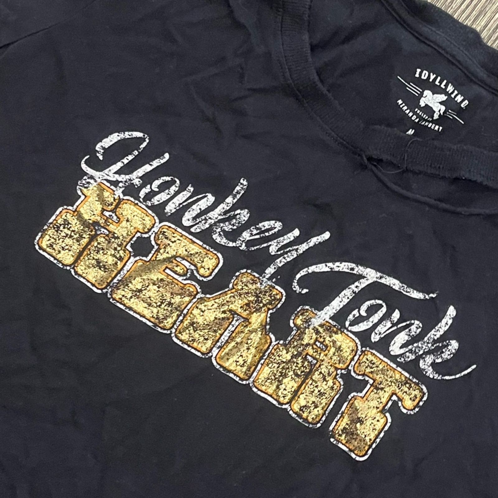 Vintage Miranda Lambert x Idyllwind Honky Tonk HEART Print T-Shirt M Size M / US 6-8 / IT 42-44 - 6 Thumbnail