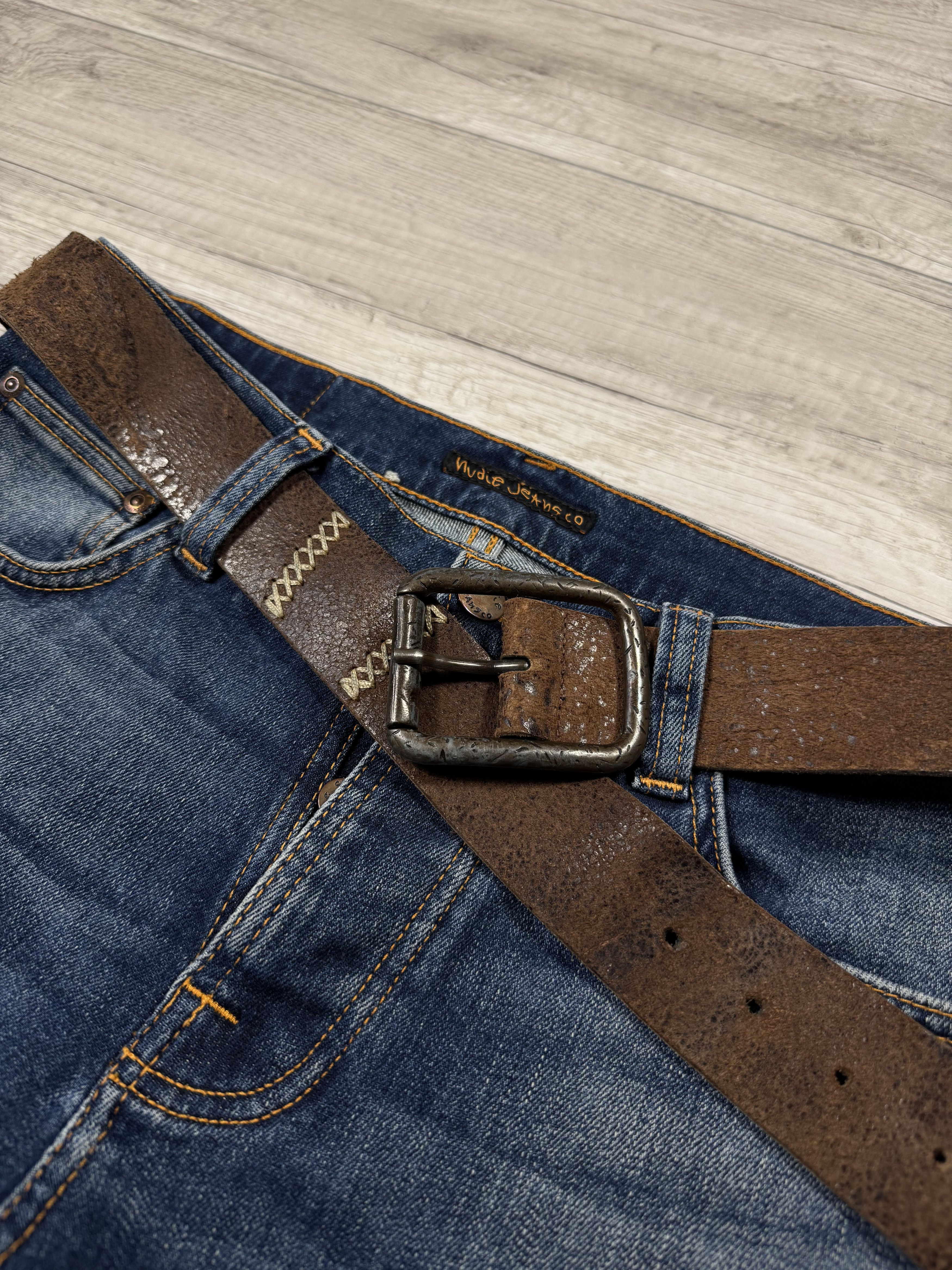 Japanese Brand Kapital Style Western Aztec Leather Belt Size ONE SIZE - 5 Thumbnail