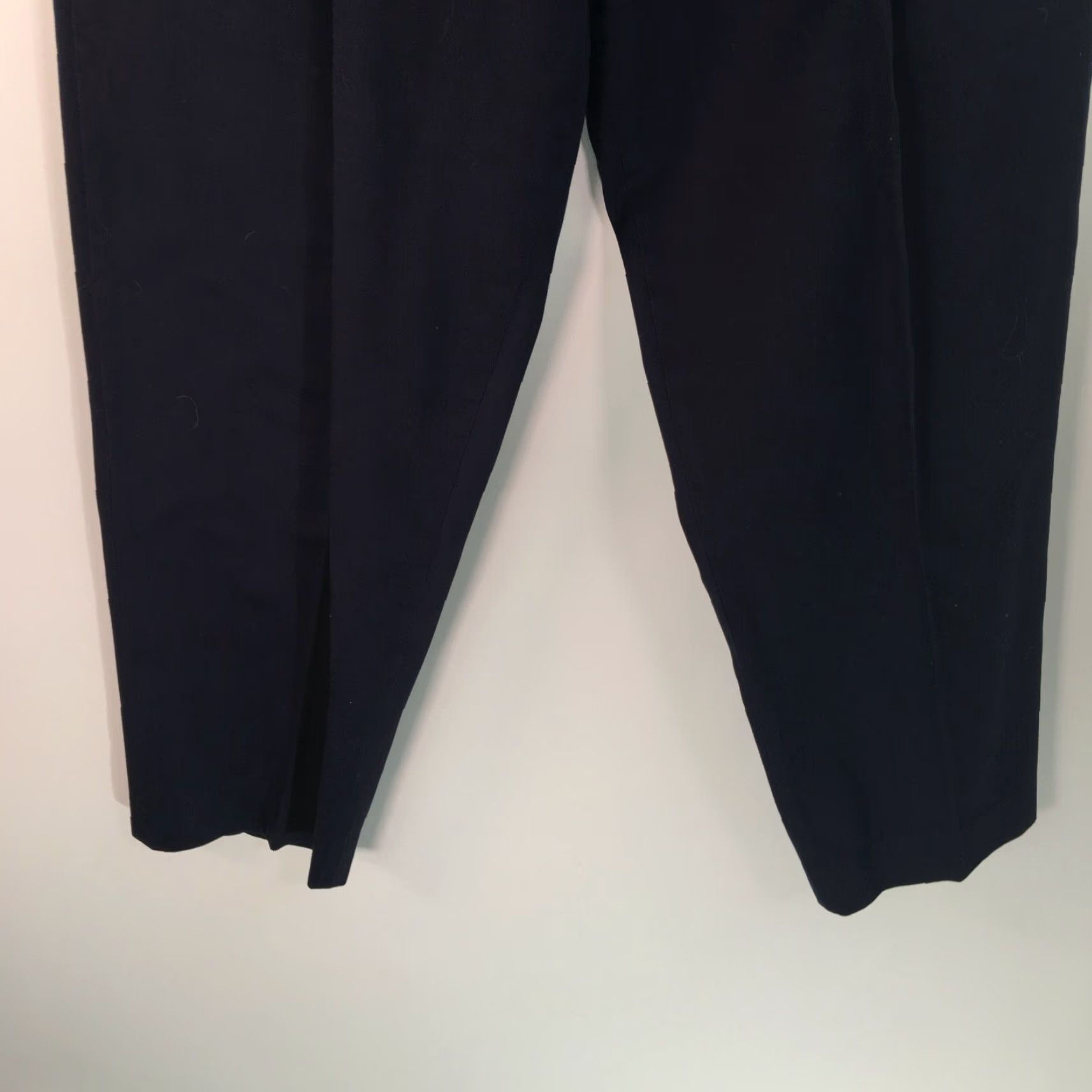 Vintage Womens Straight Leg Front Pleated Pants High Rise Regular Fit Blue Size 28X29 Size 36" / US 14 / IT 50 - 5 Thumbnail