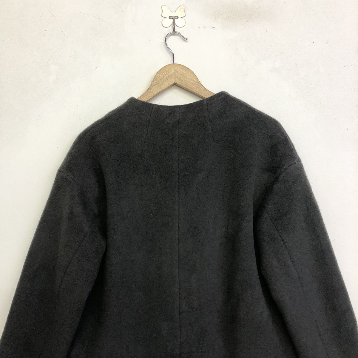 Japanese Brand IENA MANTECO NON-COLLAR WINTER LONG COAT Size XS / US 0-2 / IT 36-38 - 13 Thumbnail