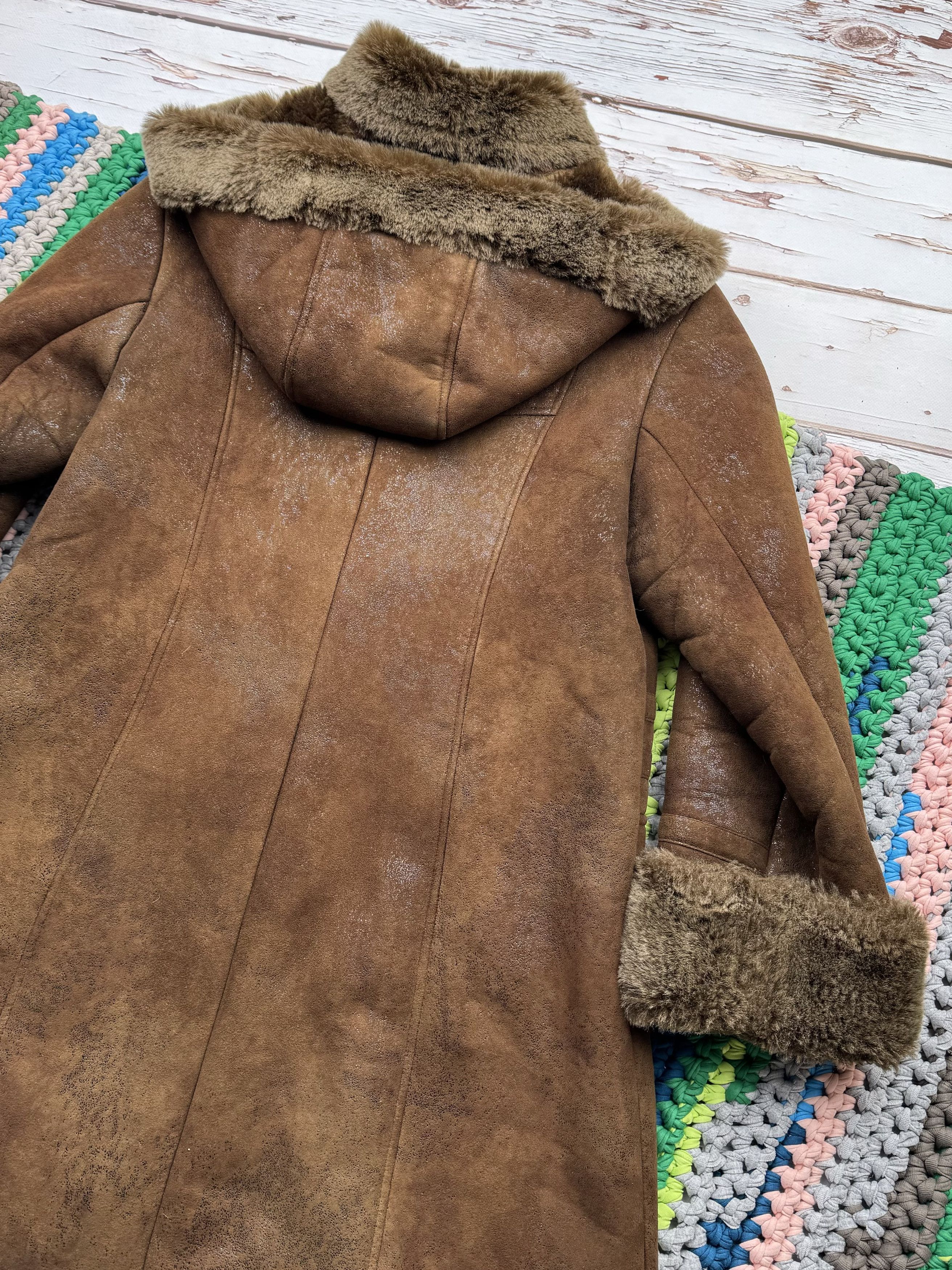 Vintage Vintage Faux Sheepskin Coat With Belted (ET1) Size L / US 10 / IT 46 - 11 Thumbnail