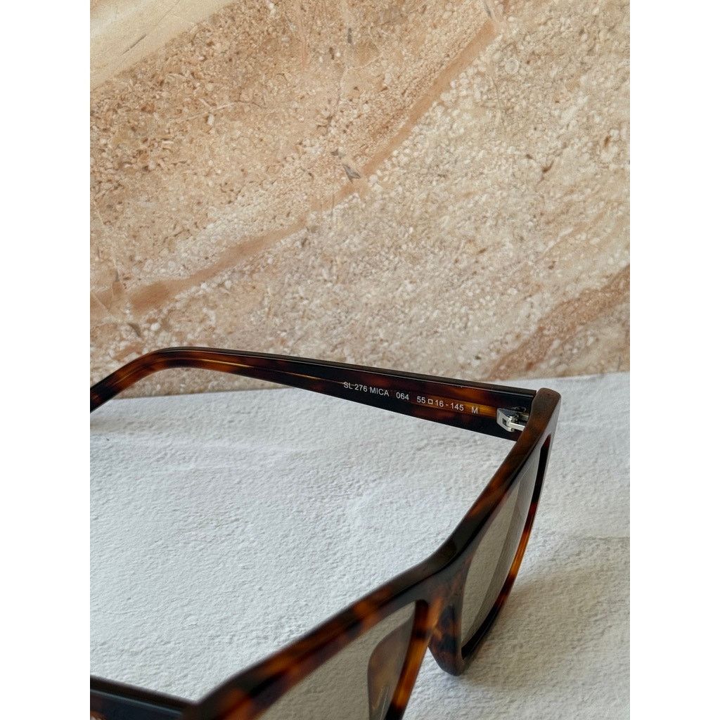 Saint Laurent Paris NEW Saint Laurent SL276 Mica Sunglasses in Havana Brown Size ONE SIZE - 5 Thumbnail