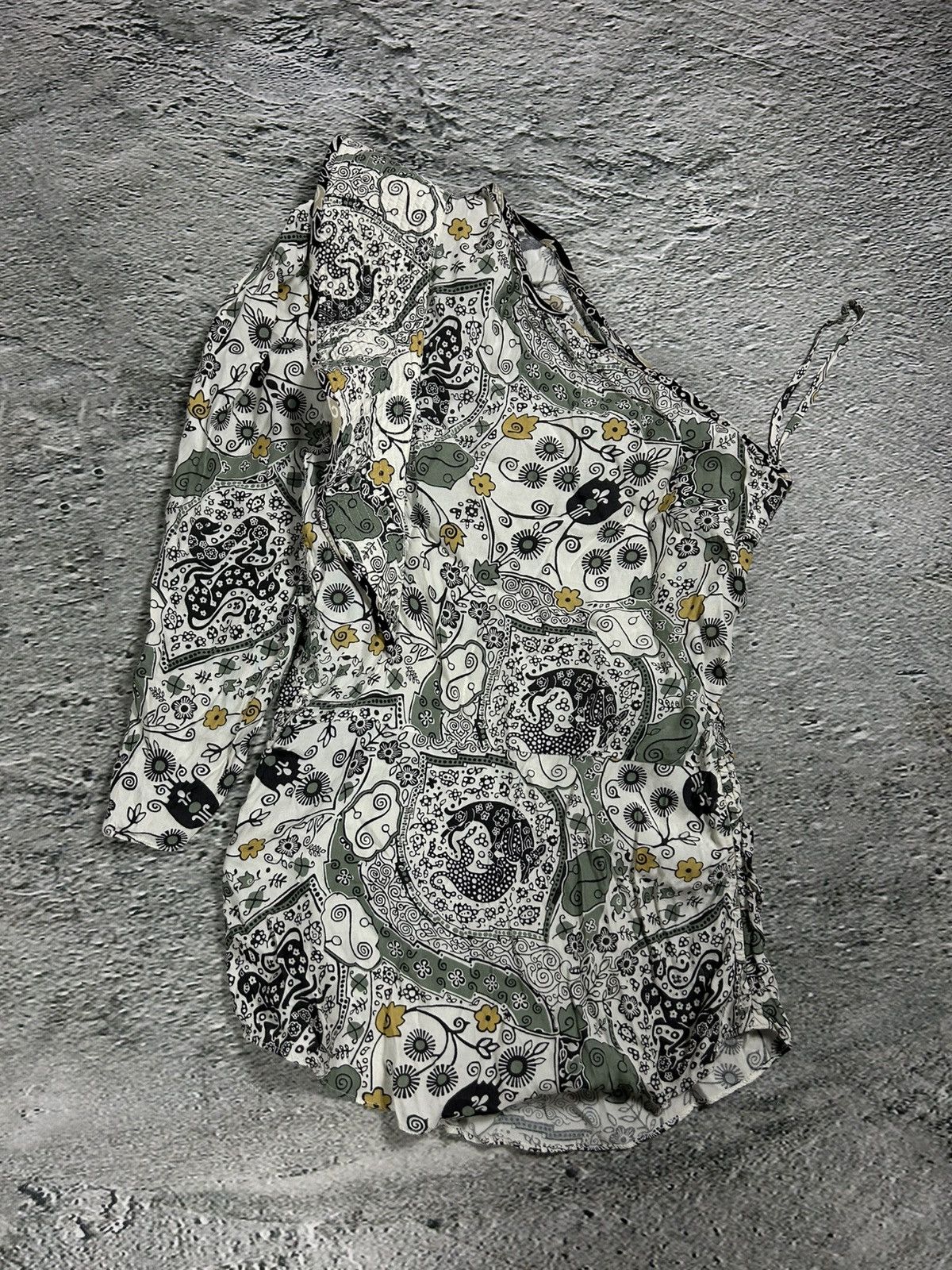 Isabel Marant Isabel Marant Étoile beige green floral set skirt + top Size XS / US 0-2 / IT 36-38 - 8 Thumbnail