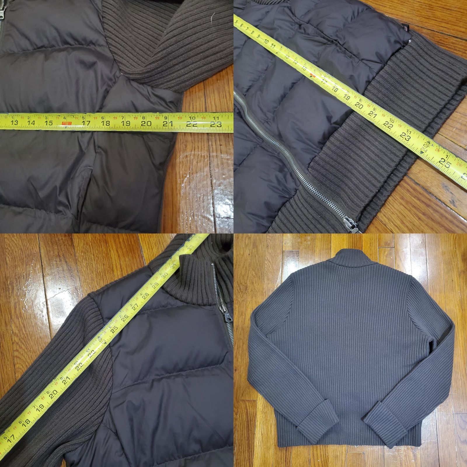 Polo Ralph Lauren Ralph Lauren Polo Jeans Co Jacket Women XL Brown Knit Down Puffer Sweater Hybrid Size XL / US 12-14 / IT 48-50 - 8 Thumbnail