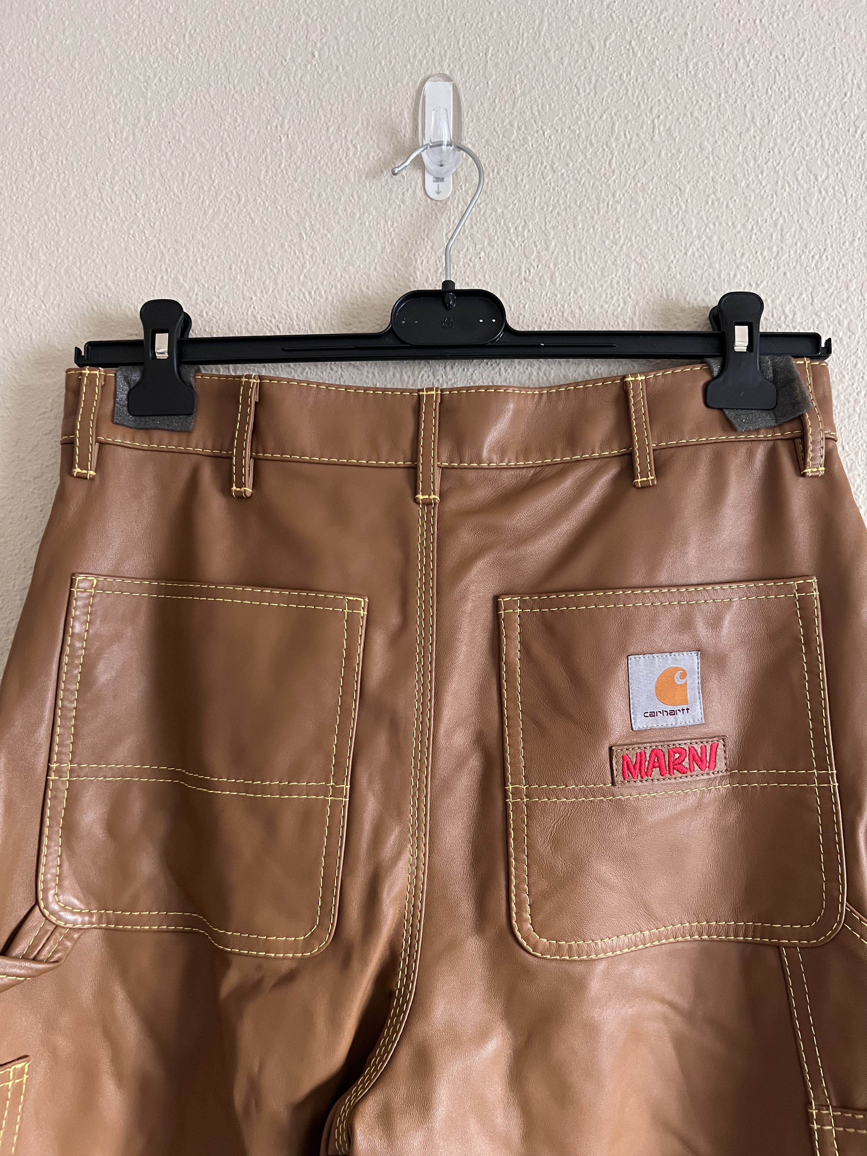 Carhartt Wip × Marni Marni Carhartt WIP Leather Chore Jacket + Single Knee Pants Size US L / EU 52-54 / 3 - 15 Thumbnail