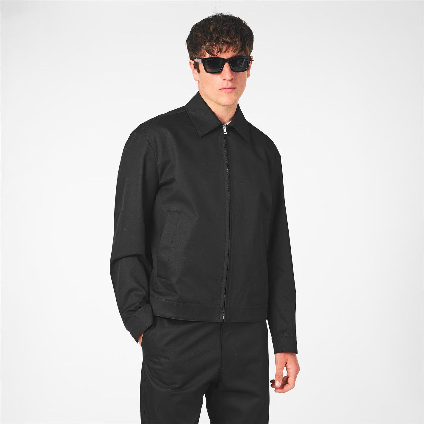 Gucci o1g2r1mq0426 Cotton Twill Jacket in Black Size US M / EU 48-50 / 2 - 3 Thumbnail