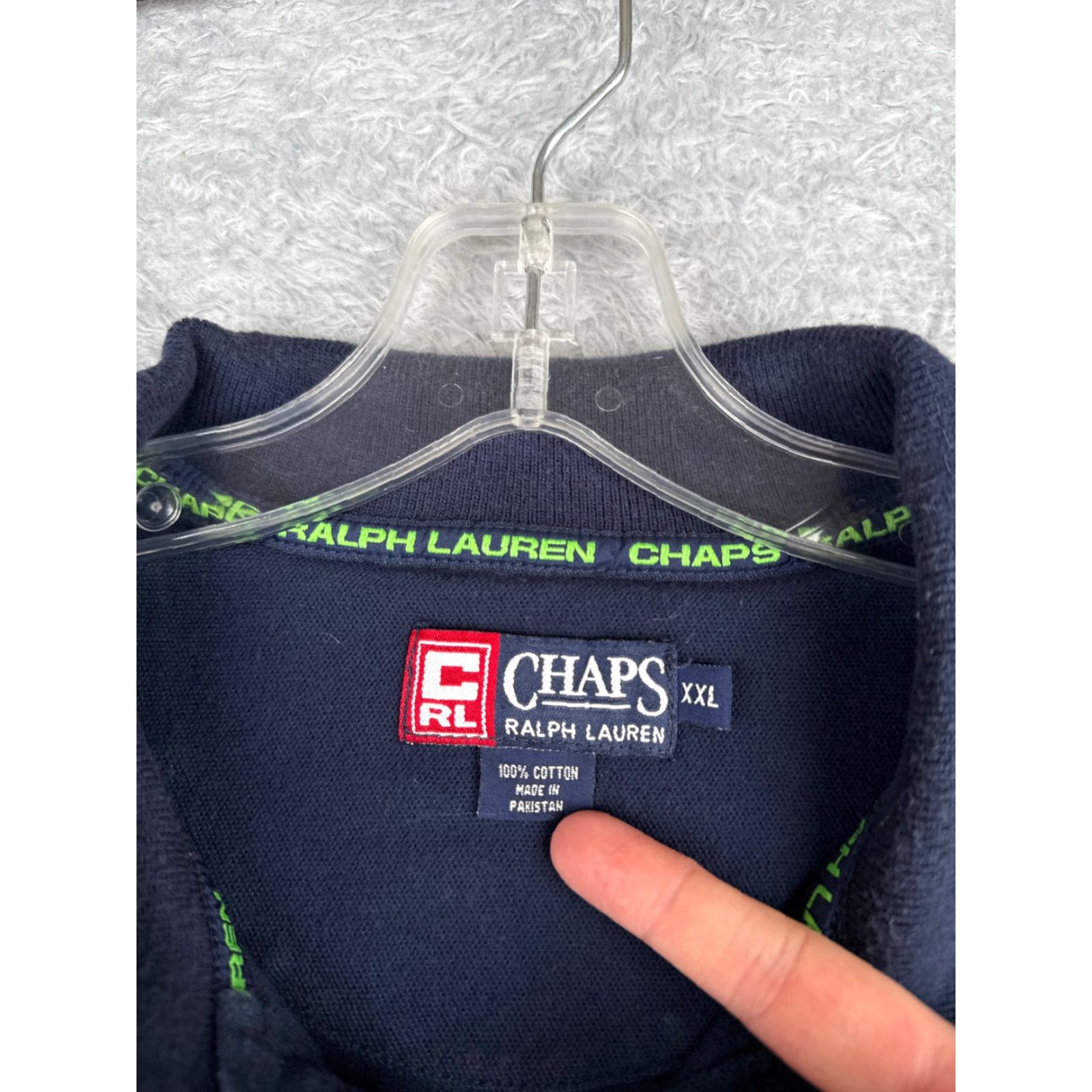 Chaps VINTAGE Chaps Ralph Lauren Polo Shirt Mens 2XL Blue Polo Shirt Golf 100% Cotton Slim Mens Golf, Sports, Casual, Workwear, Travel Size US XXL / EU 58 / 5 - 7 Thumbnail