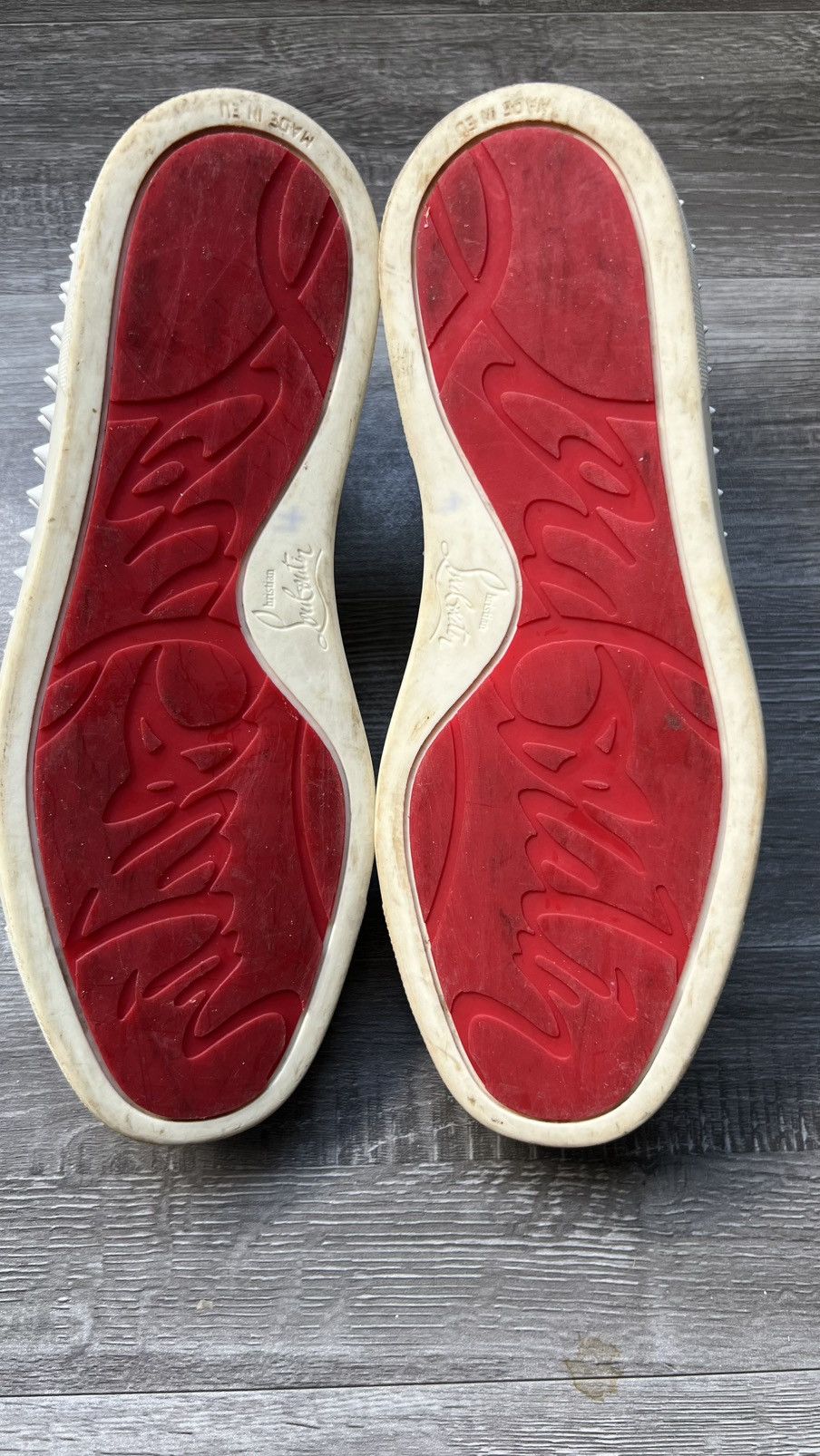 Christian Louboutin Christian Louboutin Men's Roller Boat Spiked Sneakers Size US 6 / EU 39 - 11 Thumbnail