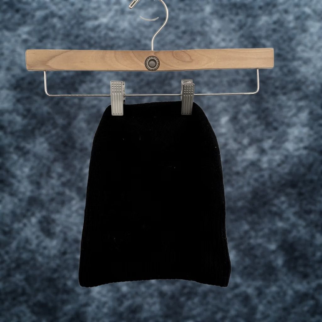 Cos COS Beanie Knit Hat Black Cashmere One Size Unisex Adults Streetwear? Size ONE SIZE - 1 Thumbnail