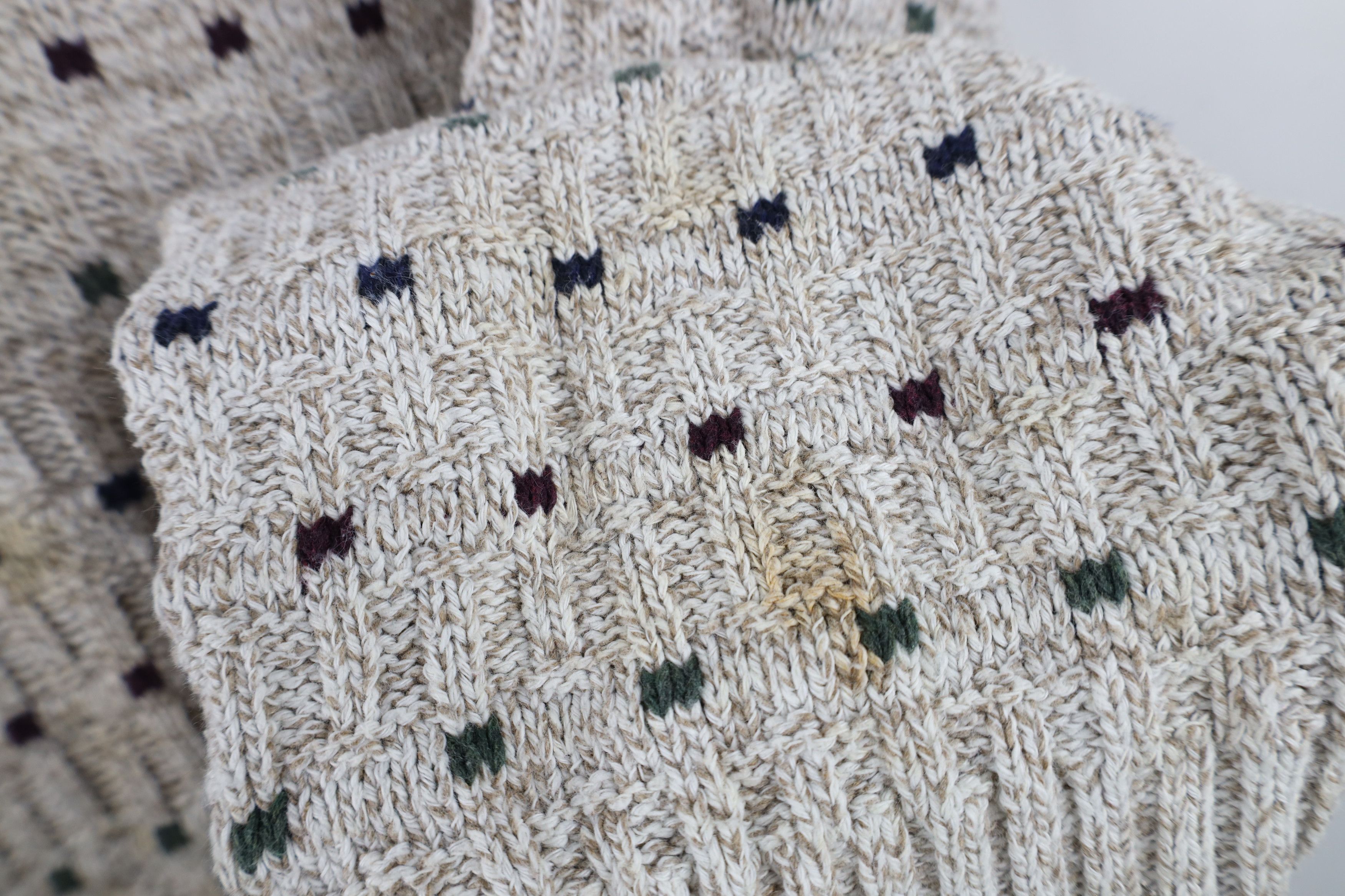 Vintage Vintage 90s Streetwear Rainbow Geometric Knit Sweater USA Size US XL / EU 56 / 4 - 6 Thumbnail