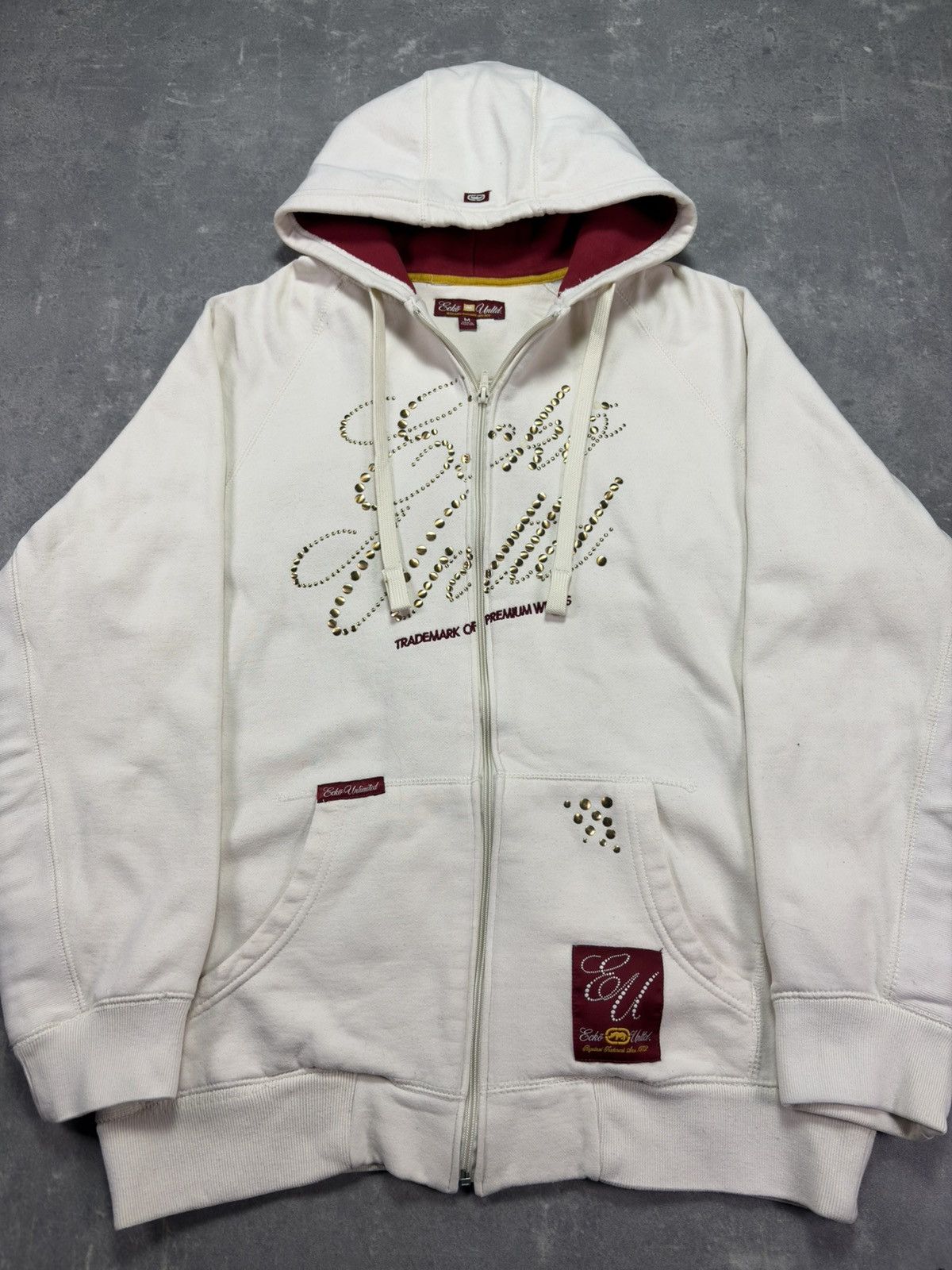 Ecko Unltd. Ecko Unltd Studded Big Logo Baggy Zip Hoodie L XL Size US L / EU 52-54 / 3 - 9 Thumbnail