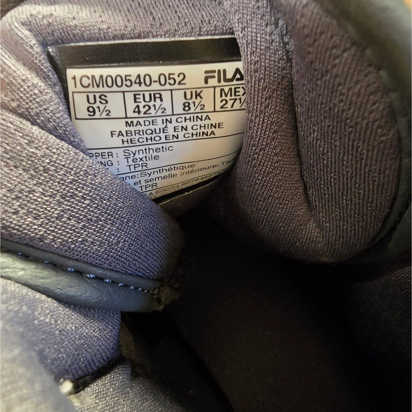 Fila Dark Grey | FILA | High Top Sneaks Size US 9.5 / EU 42-43 - 5 Thumbnail