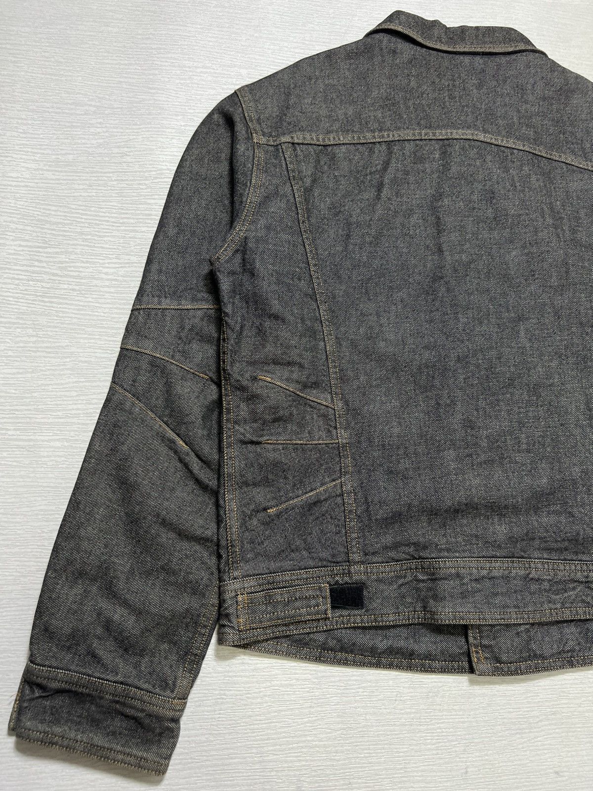 Dolce & Gabbana Dolce & Gabbana - AW03 Velcro Denim Biker Jacket Size US L / EU 52-54 / 3 - 14 Thumbnail