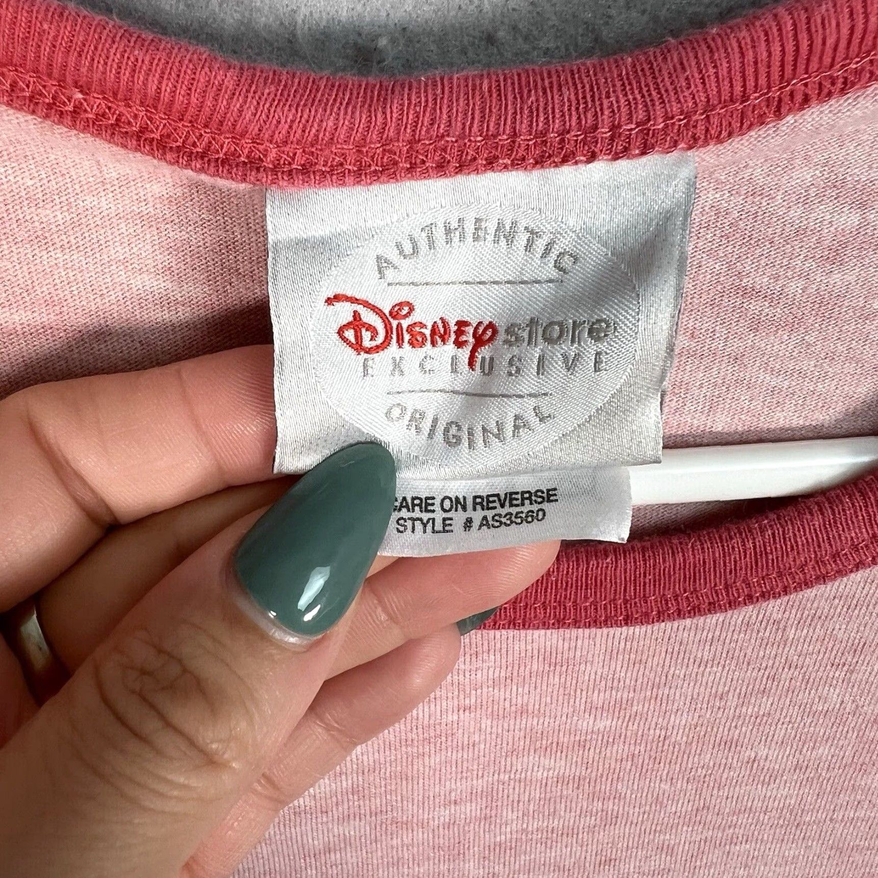 Disney VINTAGE Disney Mickey Mouse Sleep T Shirt Womens S/M Pink Originals Size S / US 4 / IT 40 - 5 Thumbnail
