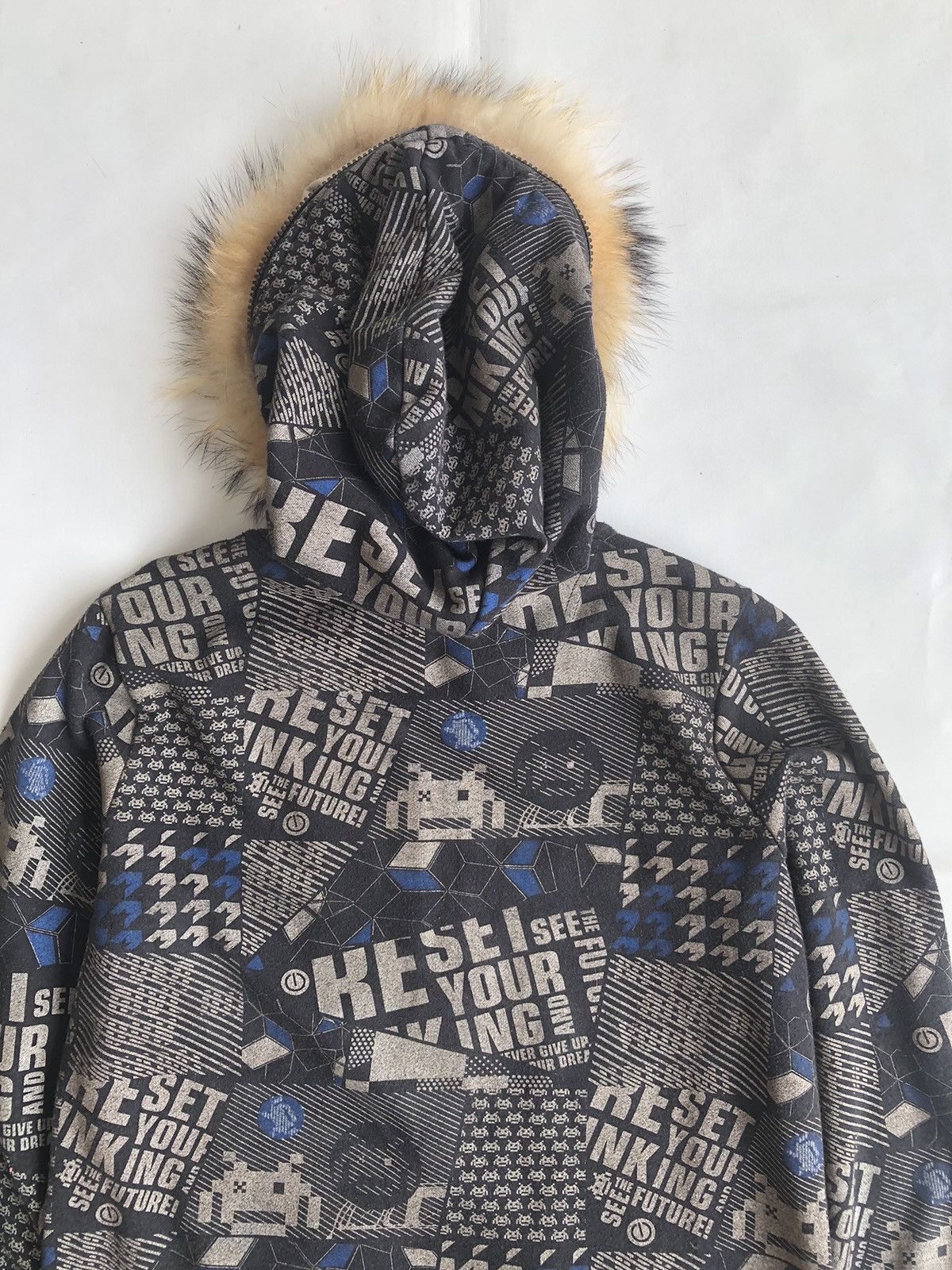 If Six Was Nine Japanese Unionbay Poem Zipp Fur Hoodie if six was nine style Size US L / EU 52-54 / 3 - 9 Thumbnail
