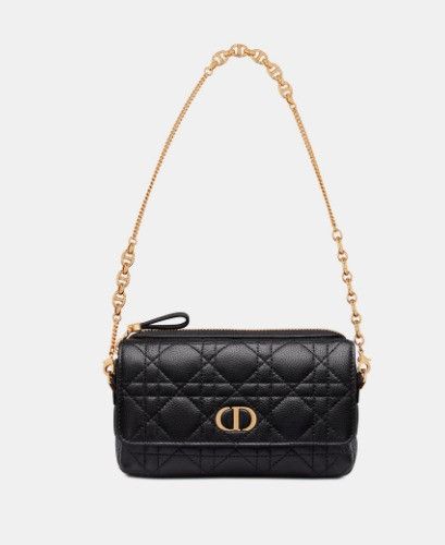 Dior o1w1db10924 Size: OS / Calfskin Caro Pouch in Black Size ONE SIZE - 8 Thumbnail