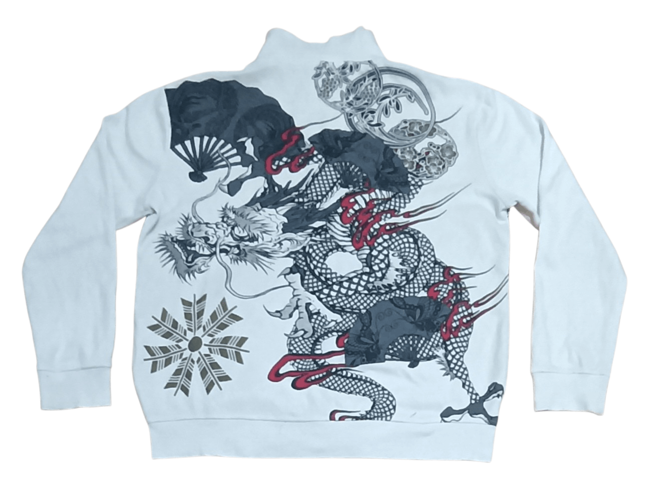 Japanese Brand EASTERN ICONOGRAFY DRAGON PRINTED JACKET Size US XL / EU 56 / 4 - 1 Thumbnail