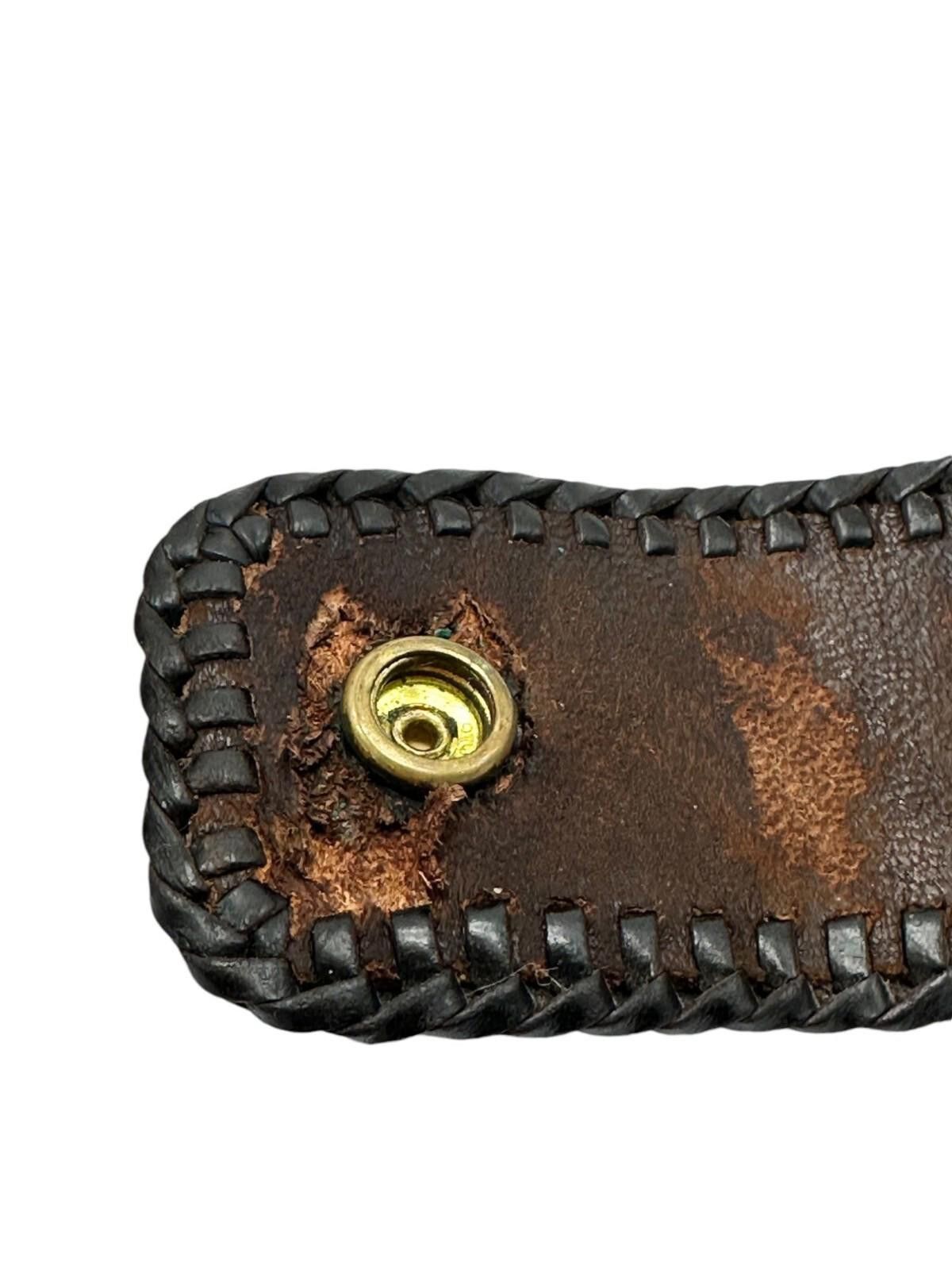 The Unbranded Brand Handcrafted Leather Wallet Floral Embossed Design Size ONE SIZE - 9 Thumbnail