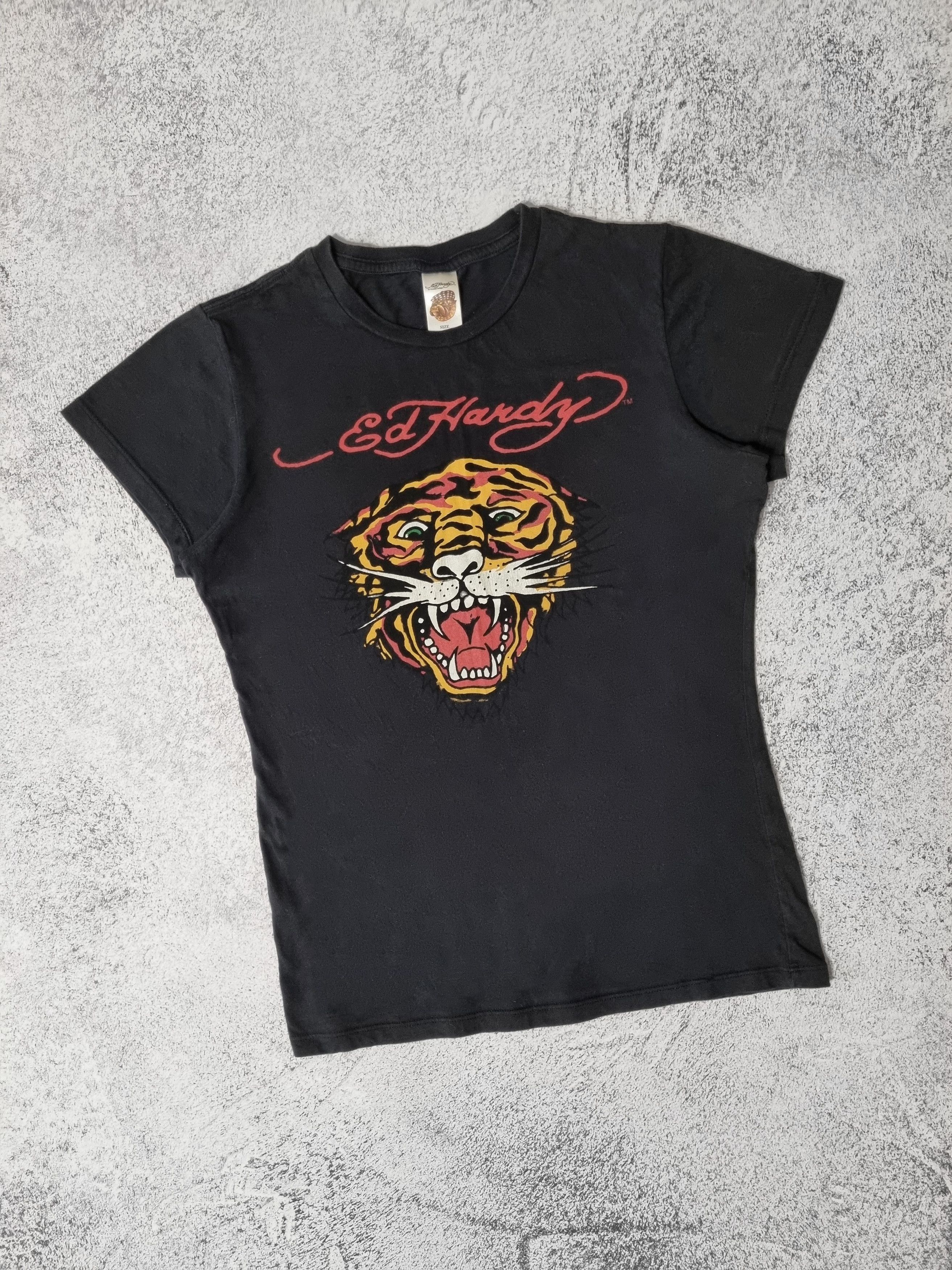 Ed Hardy Vintage Ed Hardy Big Logo Tiger T-Shirt Size M / US 6-8 / IT 42-44 - 2 Thumbnail