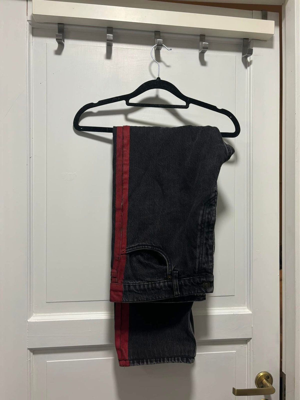 Balenciaga Red stripe jeans Size US 34 / EU 50 - 5 Thumbnail