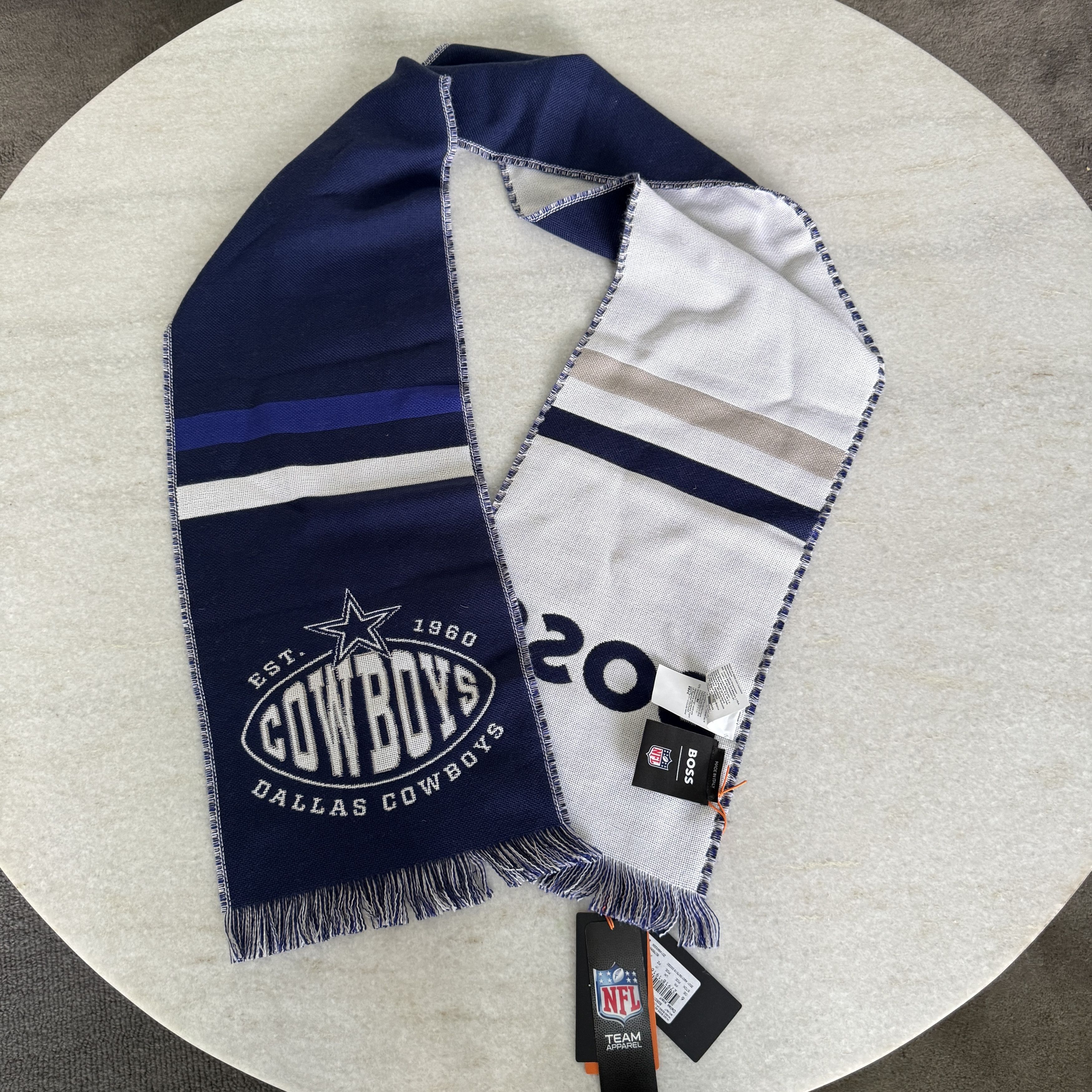 Hugo Boss Hugo Boss NFL COWBOYS Scarf, Wool-blend, Made in Italy Size ONE SIZE - 3 Thumbnail