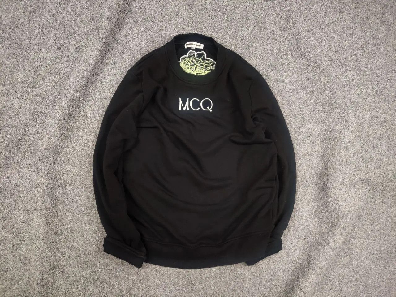 Alexander McQueen McQ Alexander McQueen Design Black Logo Matter Sweatshirt Size US S / EU 44-46 / 1 - 1 Thumbnail