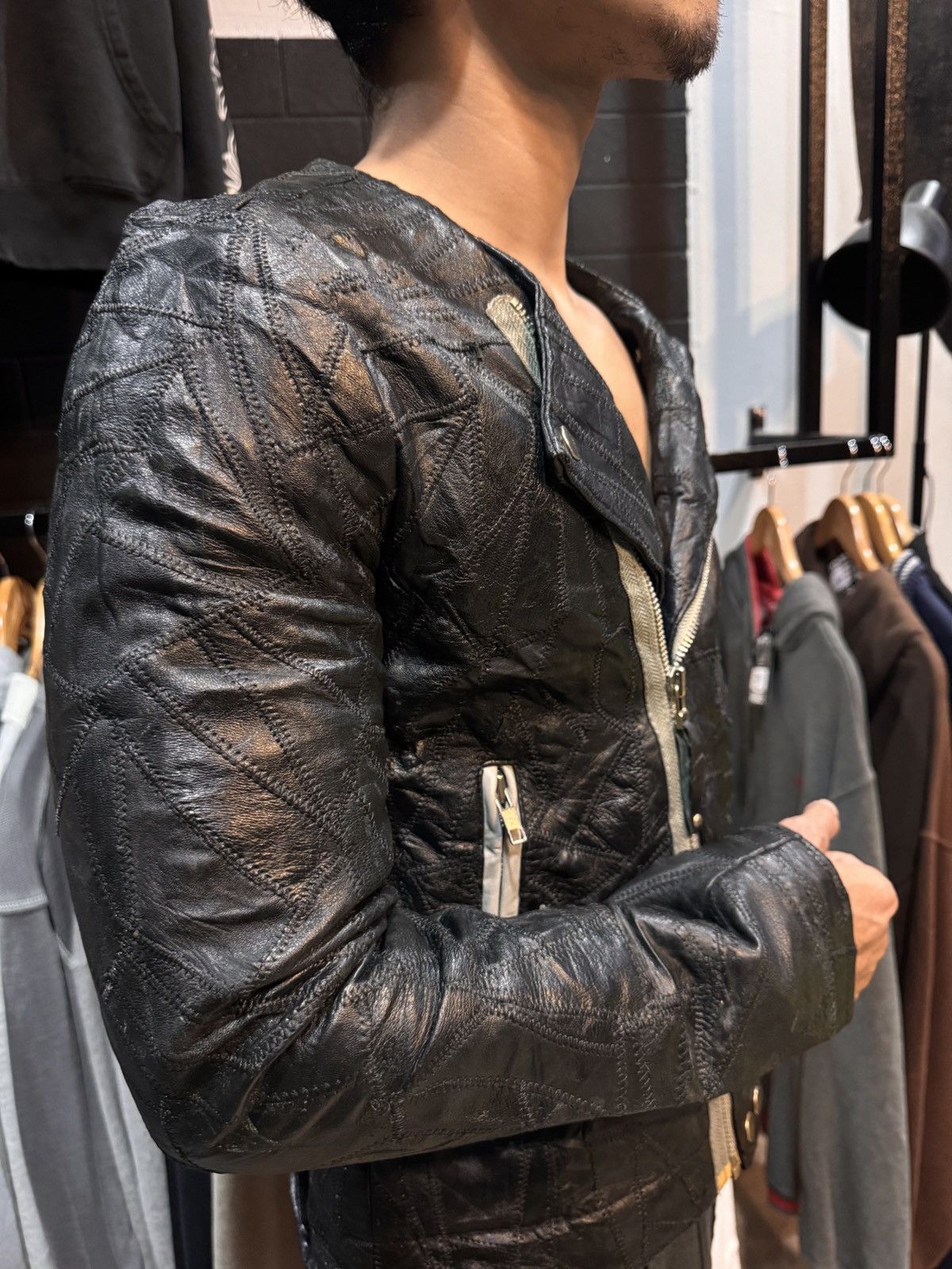 Acne Studios CRAZY VINTAGE 1997‼️ Acne Action Jeans leather biker jacket Size US S / EU 44-46 / 1 - 3 Thumbnail