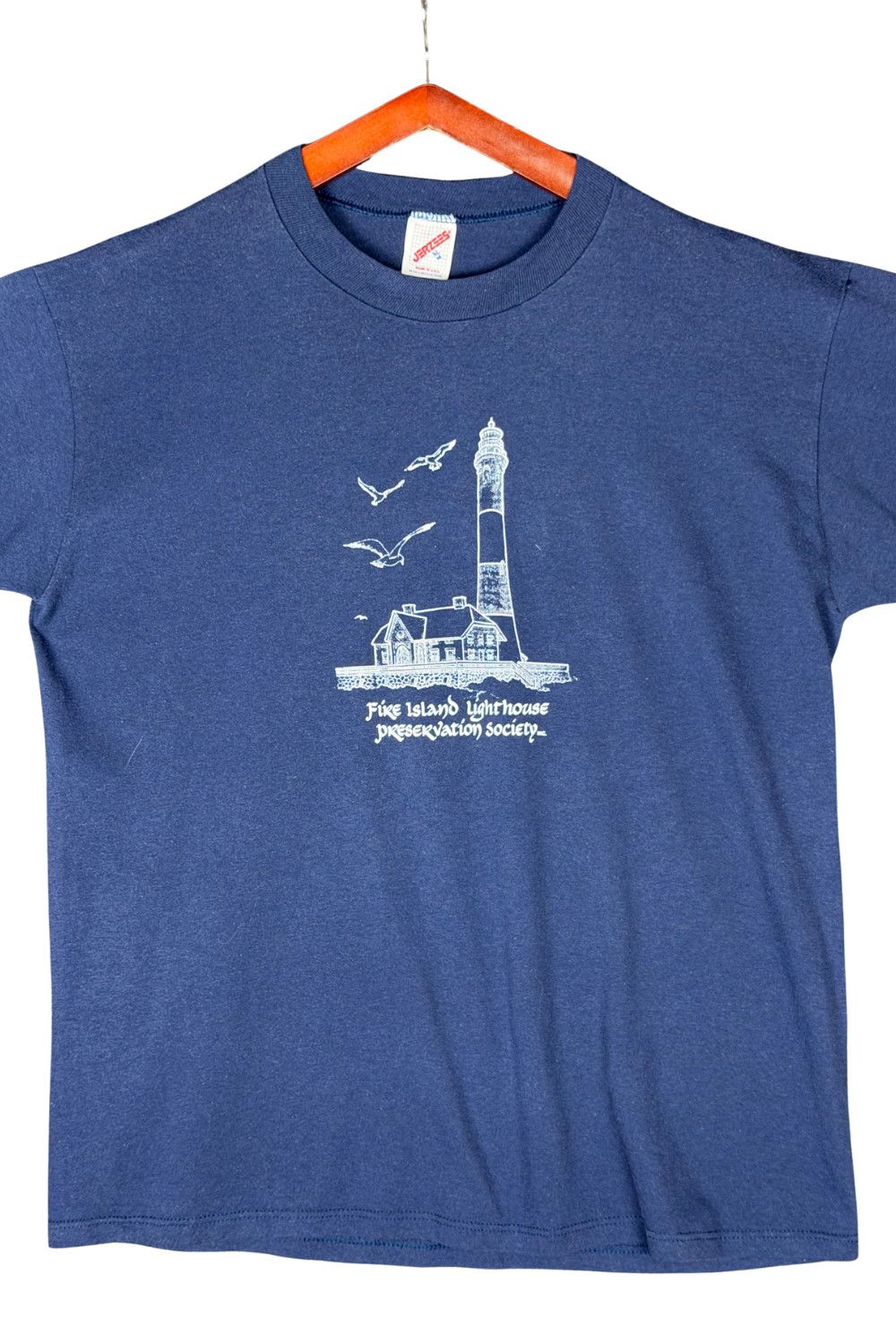 Jerzees Vintage lighthouse graphic T-shirt printed on a Jerzees Size US XL / EU 56 / 4 - 4 Thumbnail