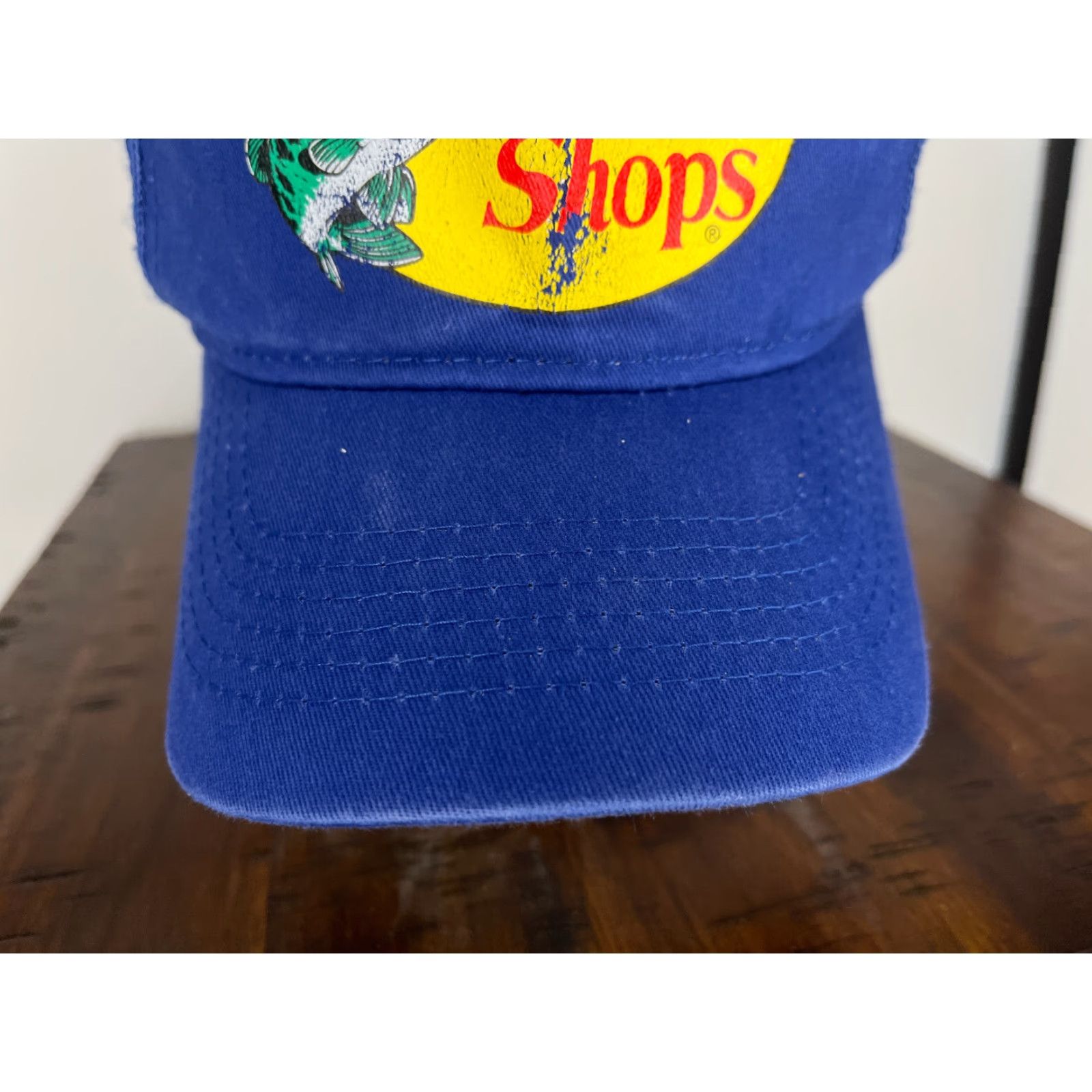 Bass Pro Shops BASS PRO SHOPS Trucker Hat Adjustable Adult One Size Blue Cotton Twill Fish Camp Mens Size ONE SIZE - 3 Thumbnail